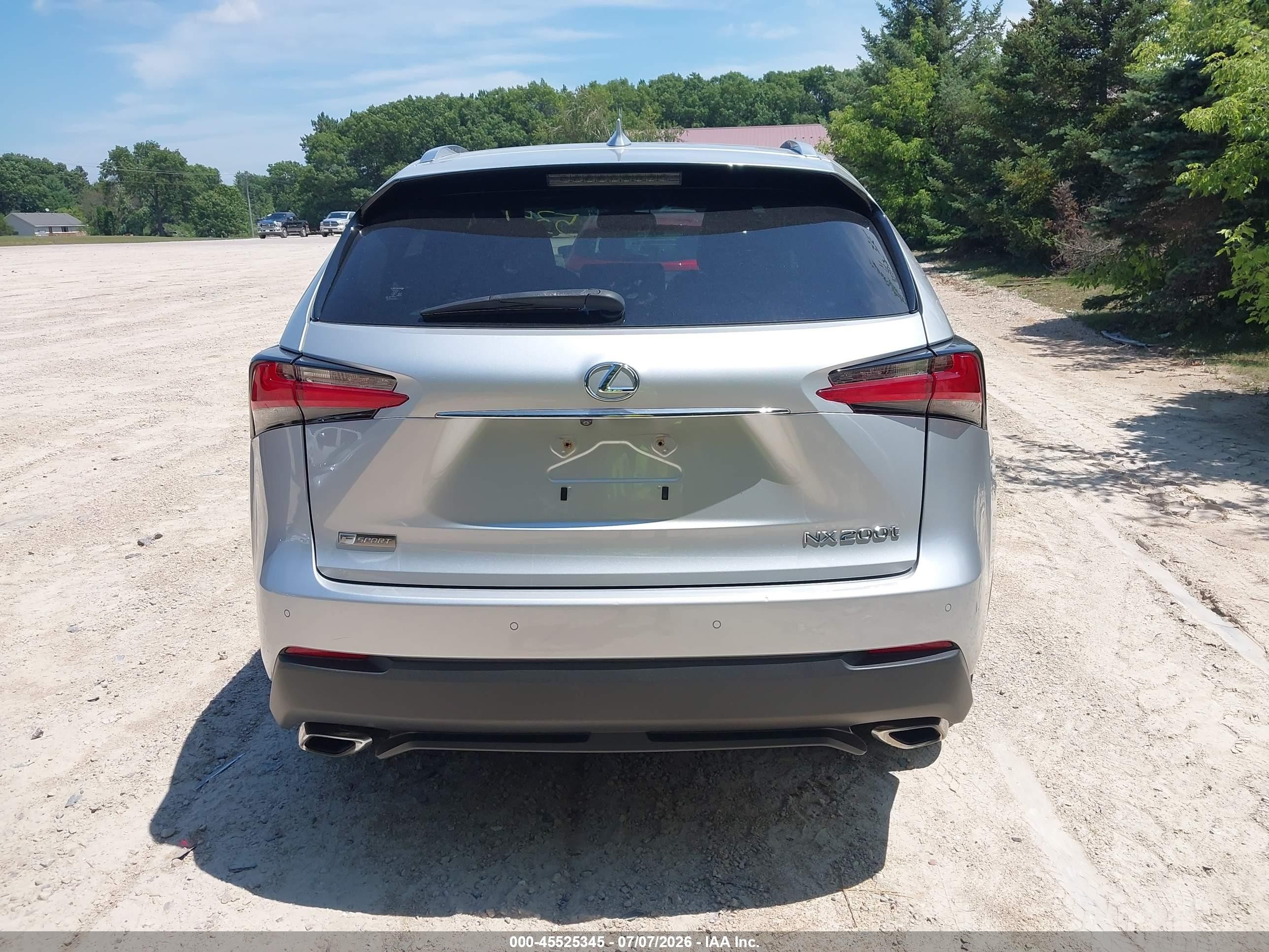 2015 Lexus Nx 200t F Sport Silver vin: JTJBARBZXF2031630