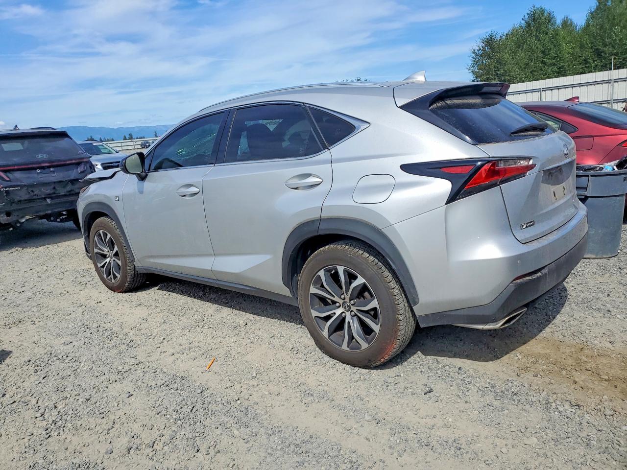 2015 Lexus Nx 200t Silver vin: JTJBARBZXF2032387