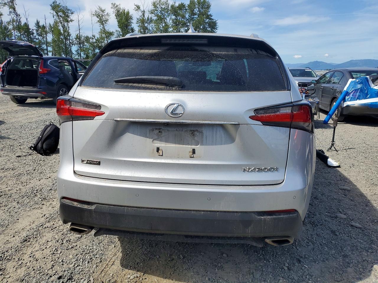 2015 Lexus Nx 200t Silver vin: JTJBARBZXF2032387