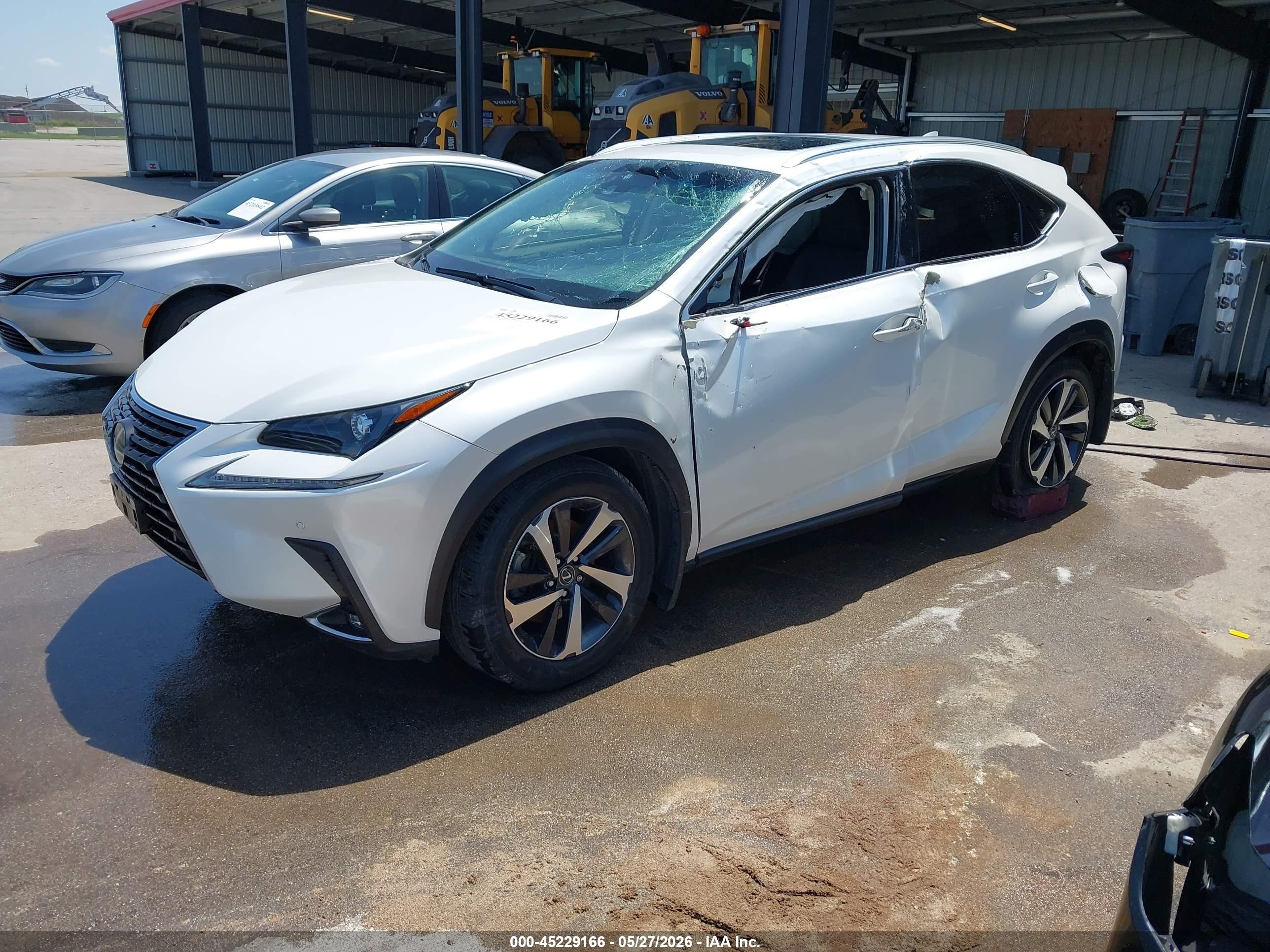 2019 Lexus Nx 300 White vin: JTJBARBZXK2187824