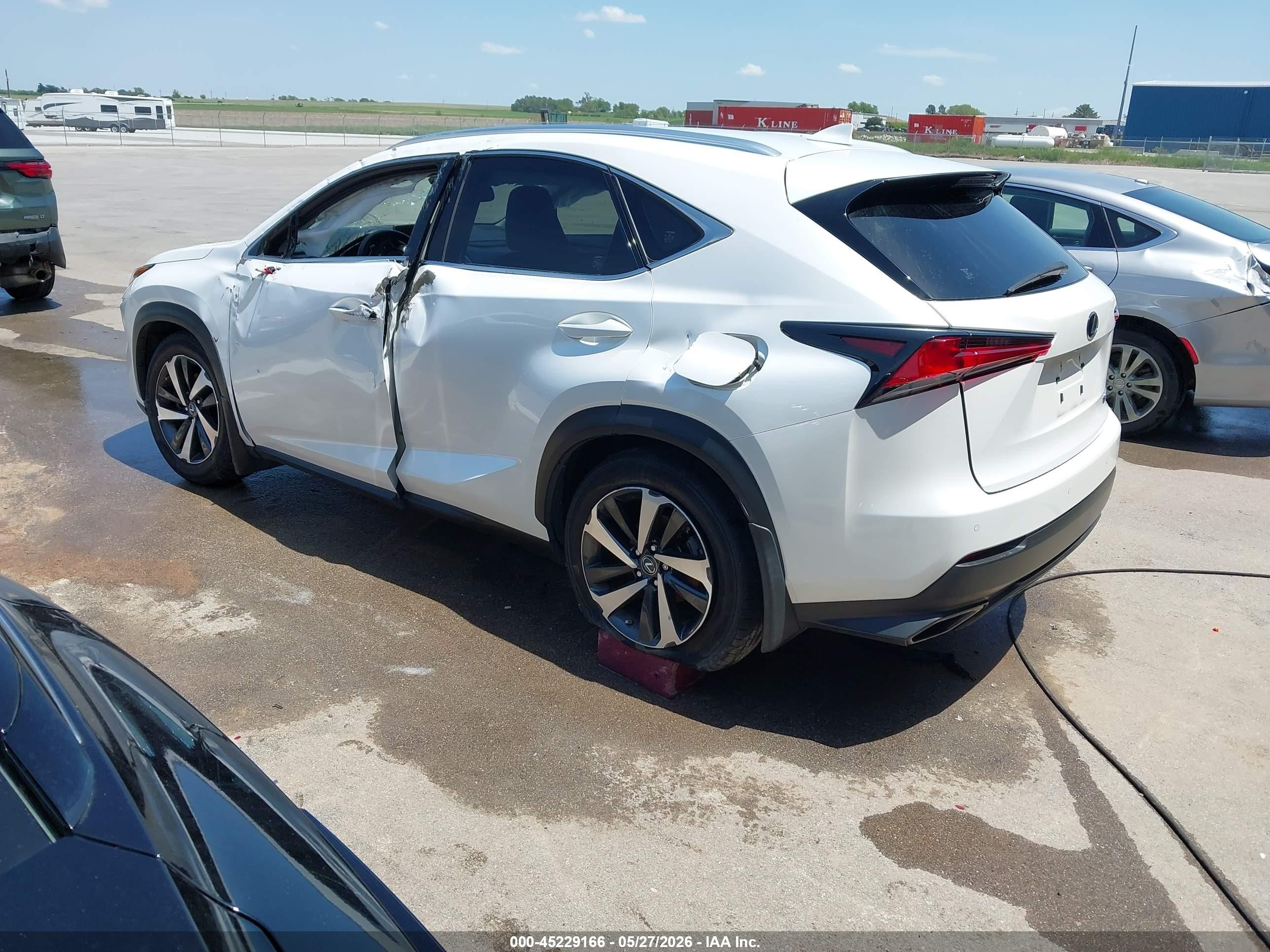 2019 Lexus Nx 300 White vin: JTJBARBZXK2187824