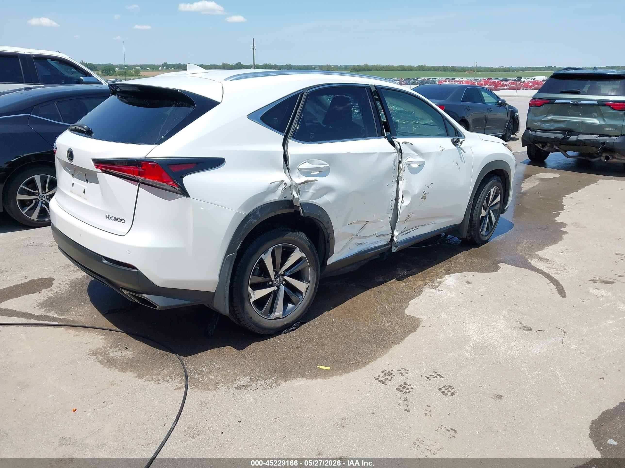 2019 Lexus Nx 300 White vin: JTJBARBZXK2187824