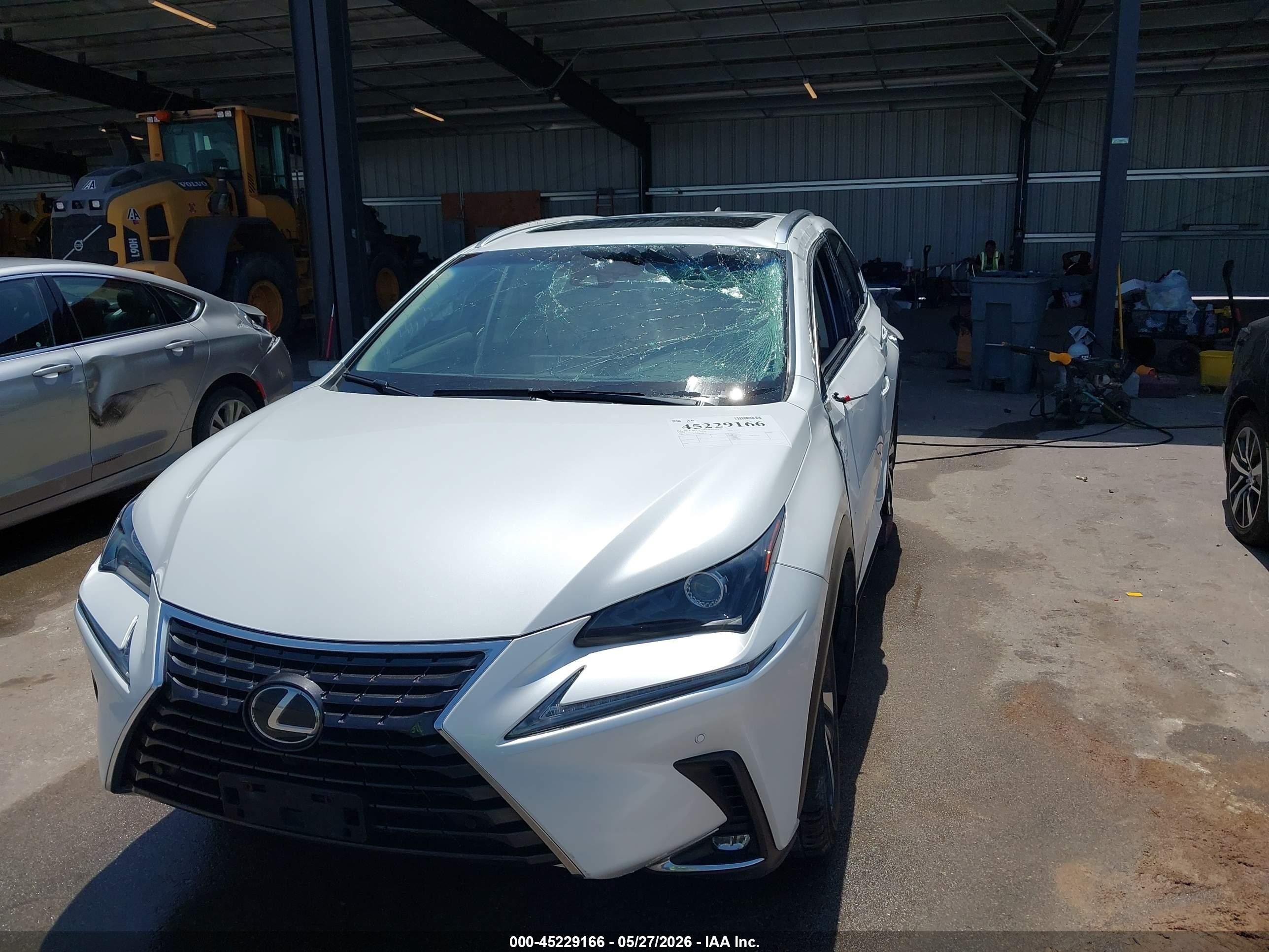 2019 Lexus Nx 300 White vin: JTJBARBZXK2187824