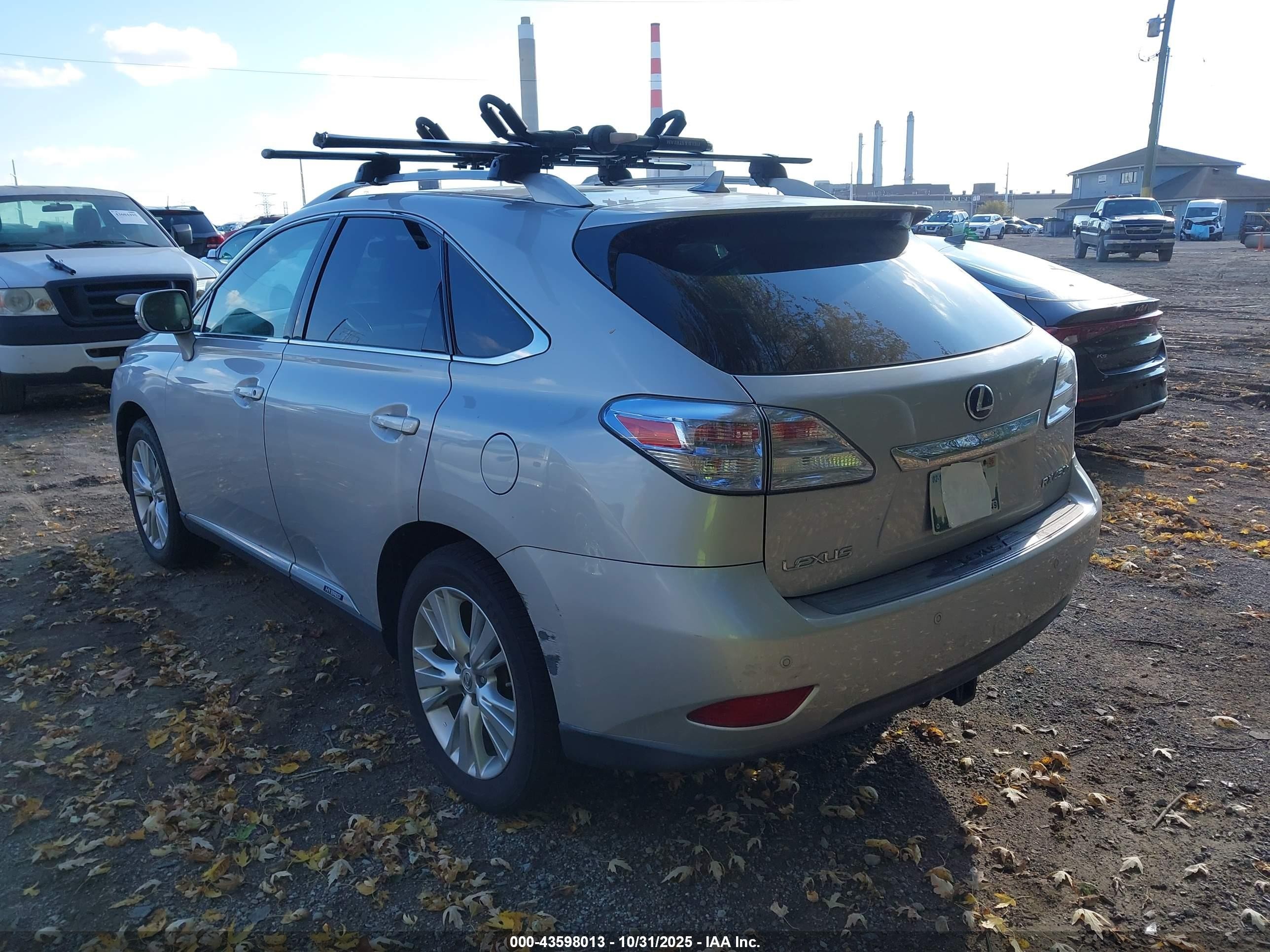 2010 Lexus Rx 450h   Silver vin: JTJBC1BA0A2005925