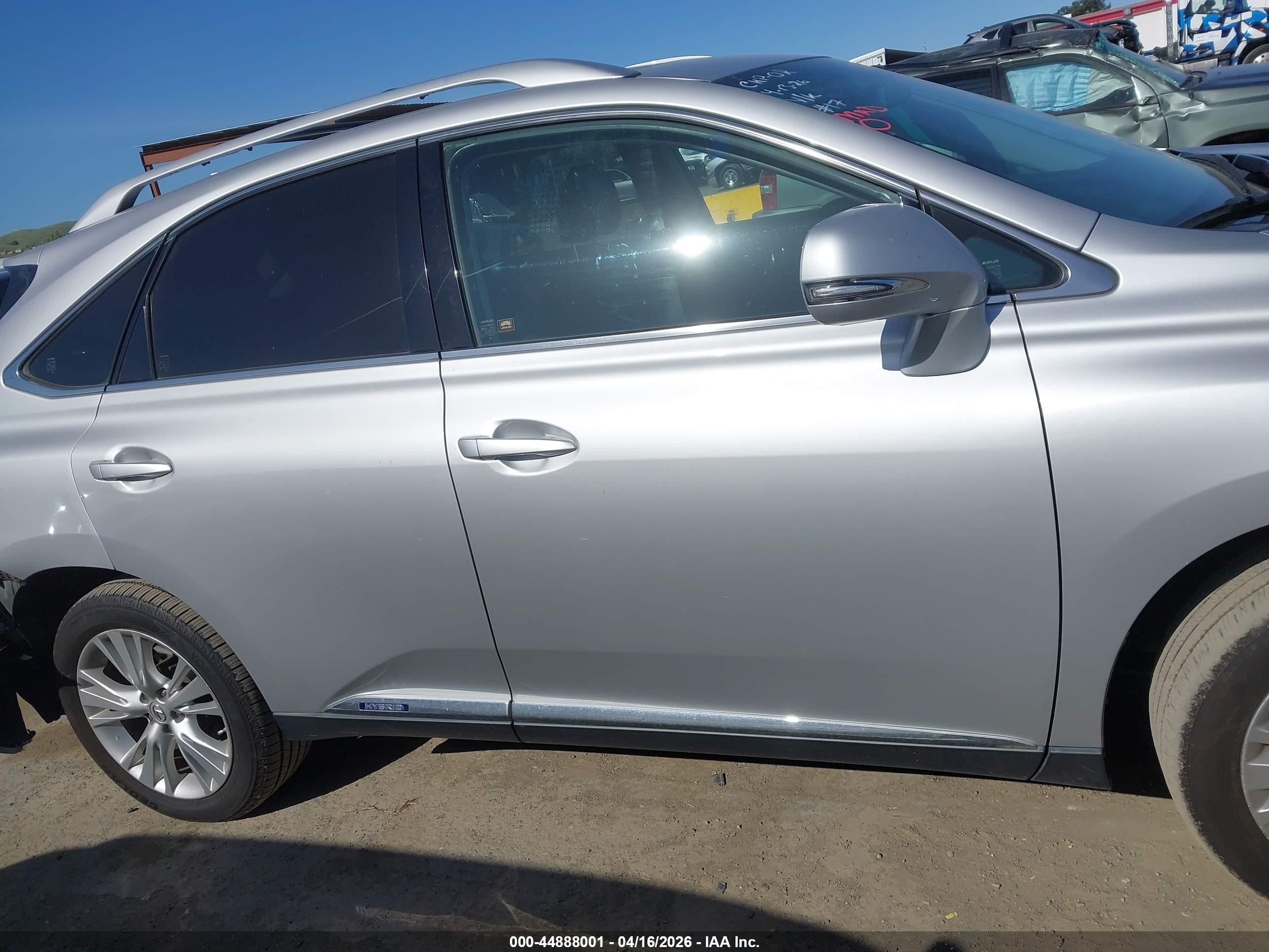 2010 Lexus Rx 450h   Silver vin: JTJBC1BA0A2006461
