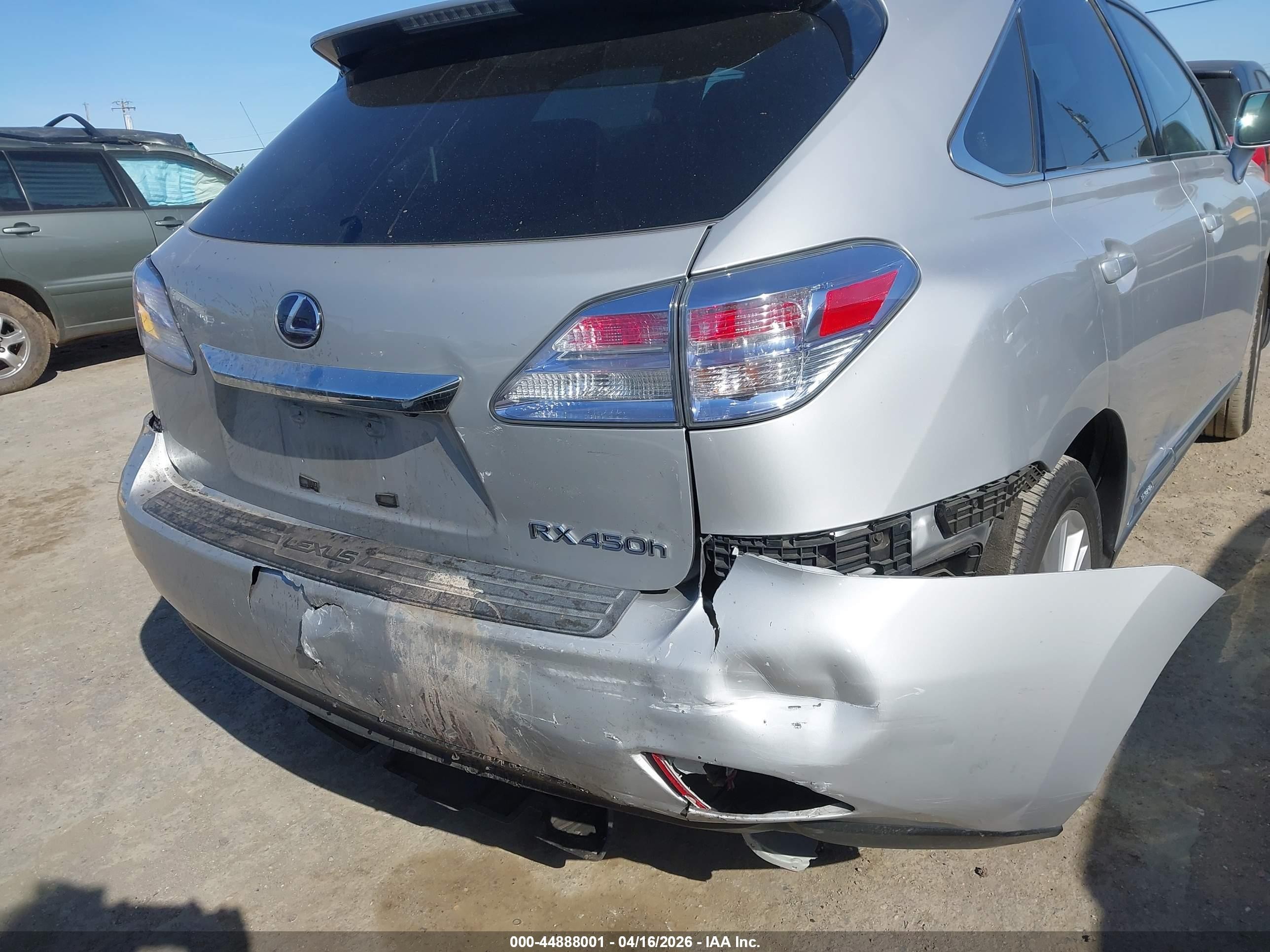 2010 Lexus Rx 450h   Silver vin: JTJBC1BA0A2006461