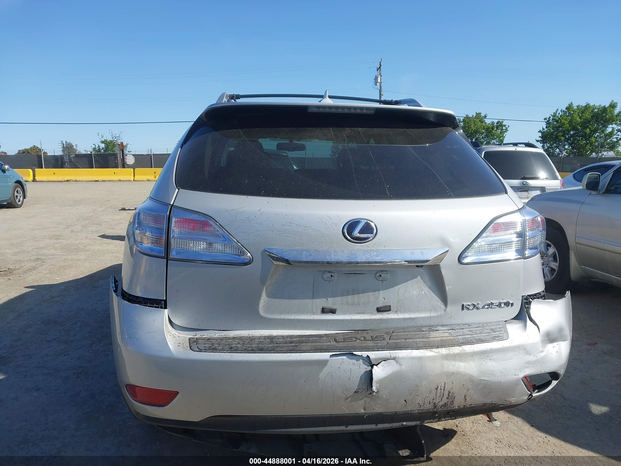 2010 Lexus Rx 450h   Silver vin: JTJBC1BA0A2006461