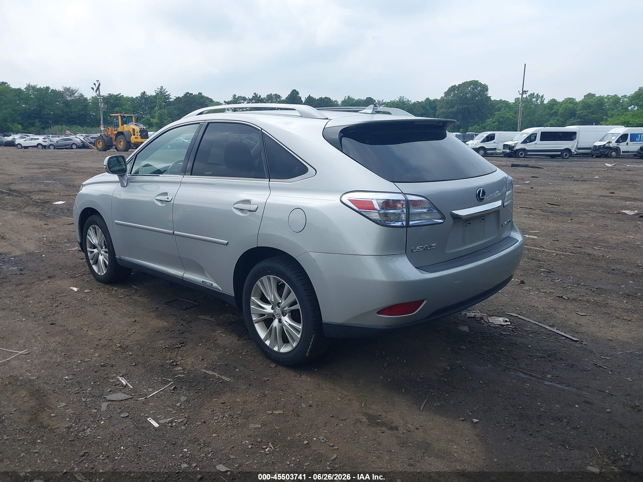 2010 Lexus Rx 450h Silver vin: JTJBC1BA0A2009814