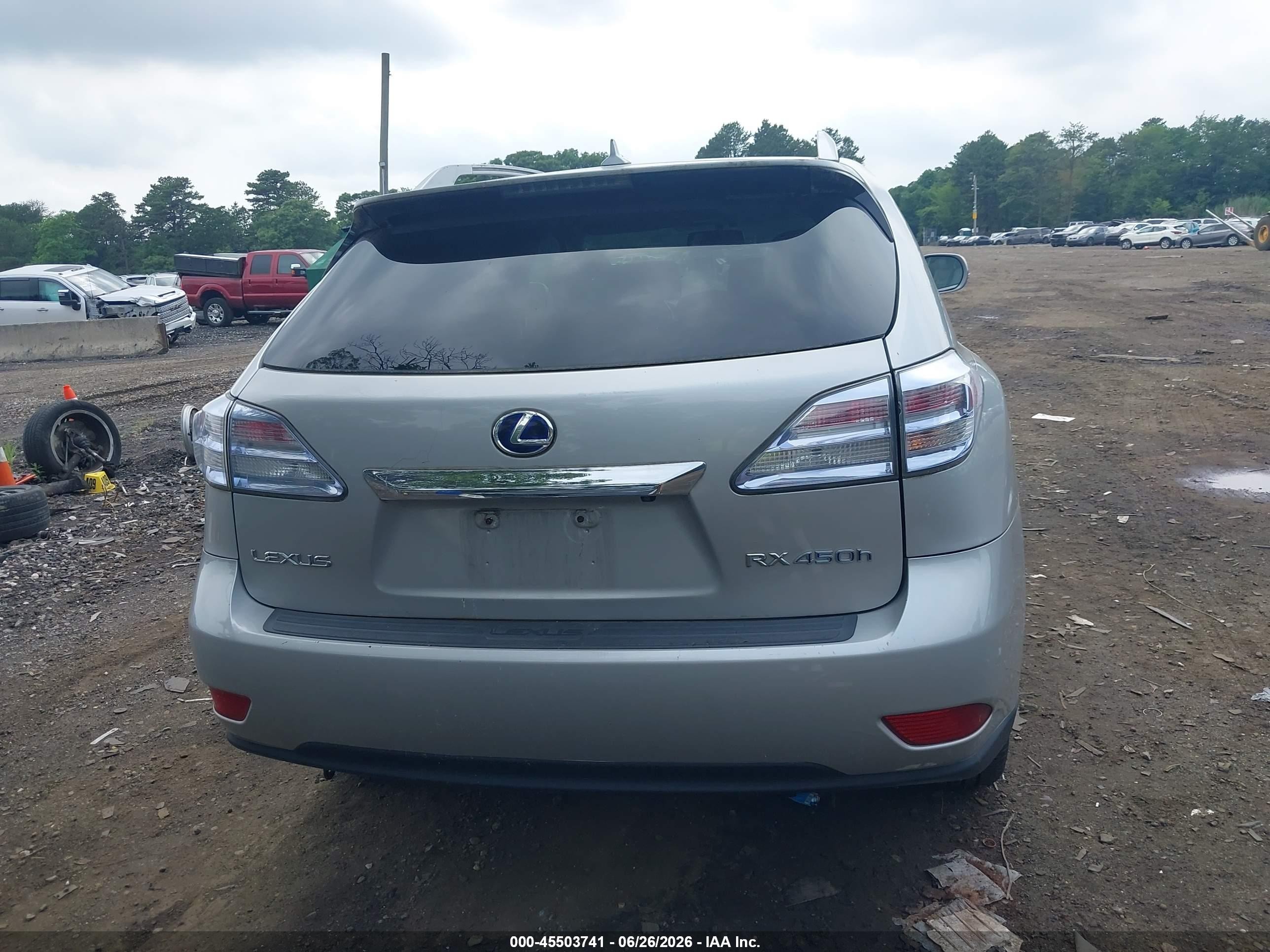2010 Lexus Rx 450h Silver vin: JTJBC1BA0A2009814