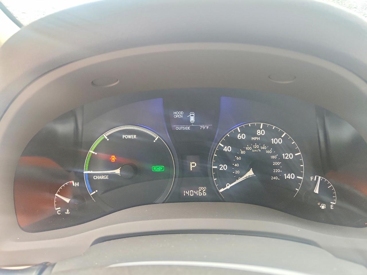 2010 Lexus Rx 450h Blue vin: JTJBC1BA0A2027245