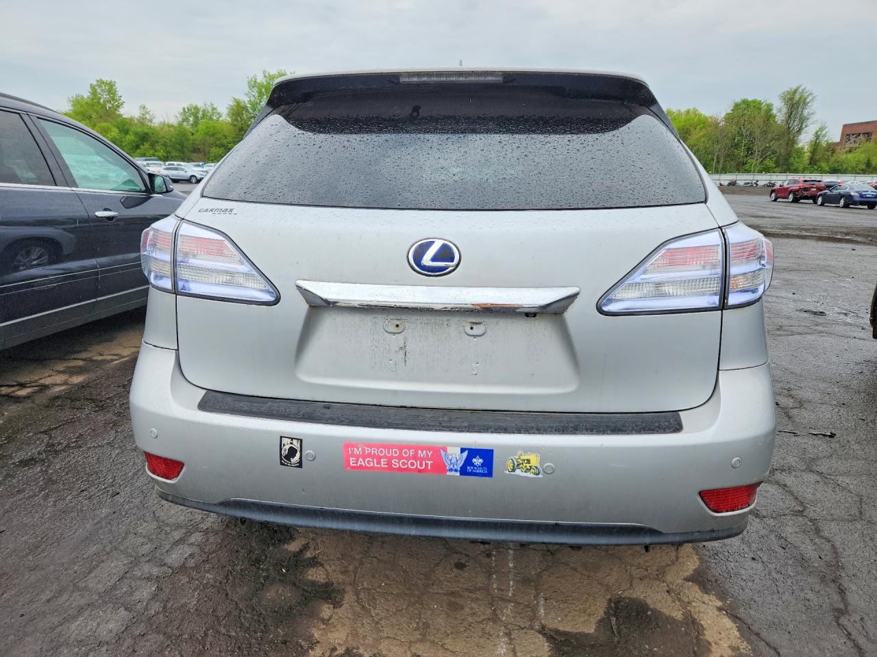 2012 Lexus Rx 450h Silver vin: JTJBC1BA0C2428233