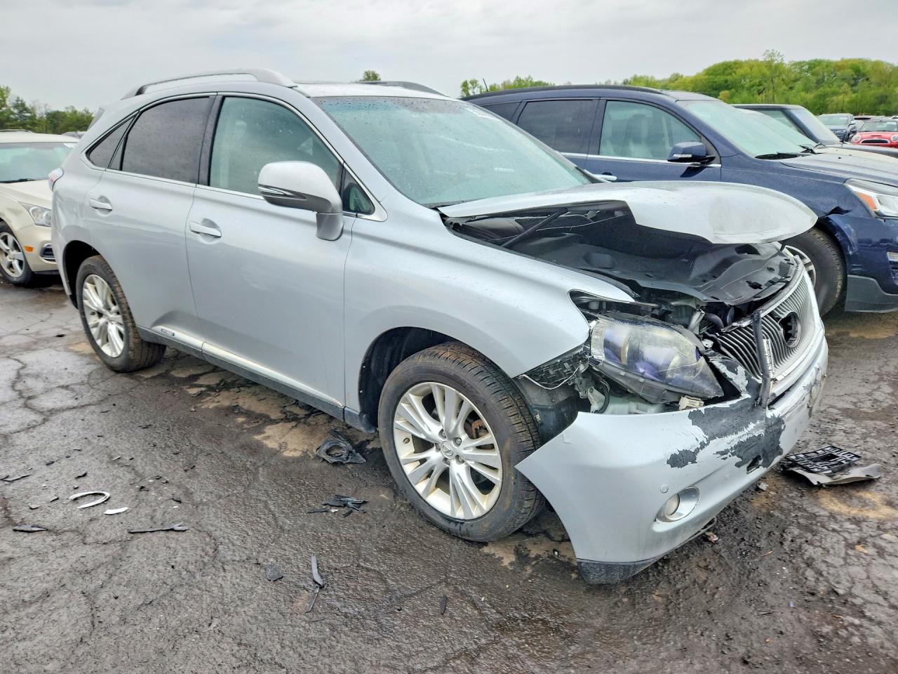 2012 Lexus Rx 450h Silver vin: JTJBC1BA0C2428233