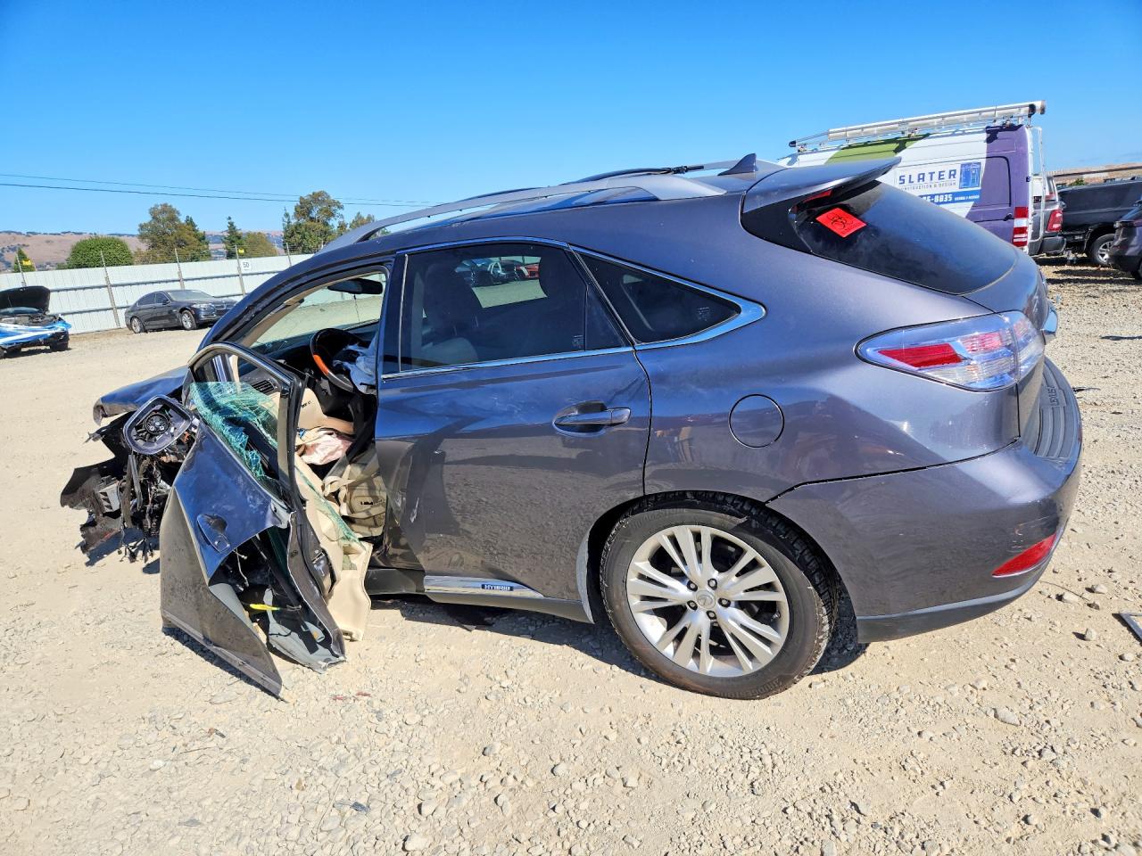 2012 Lexus Rx 450h Gray vin: JTJBC1BA0C2434646