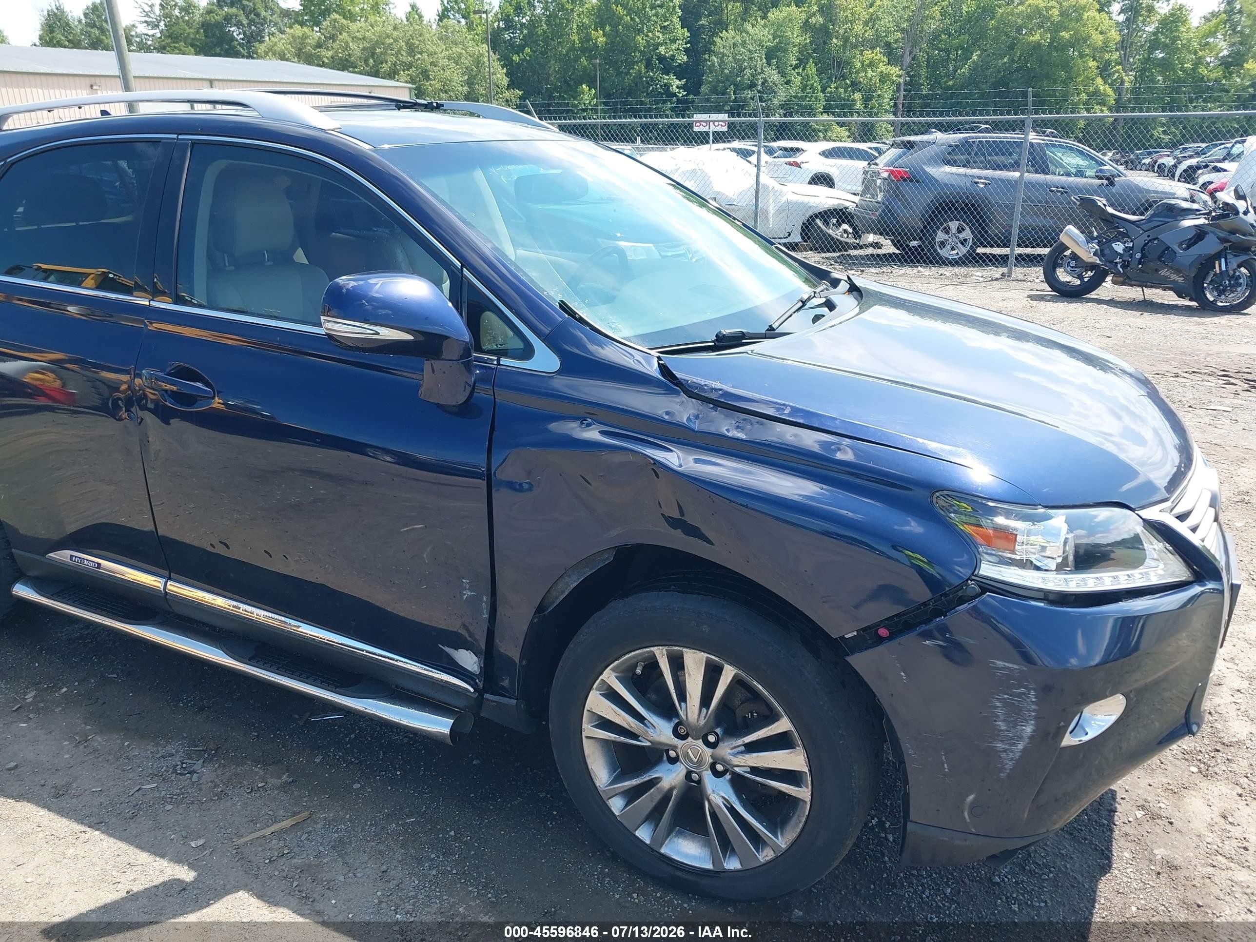 2013 Lexus Rx 450h   Blue vin: JTJBC1BA0D2439234