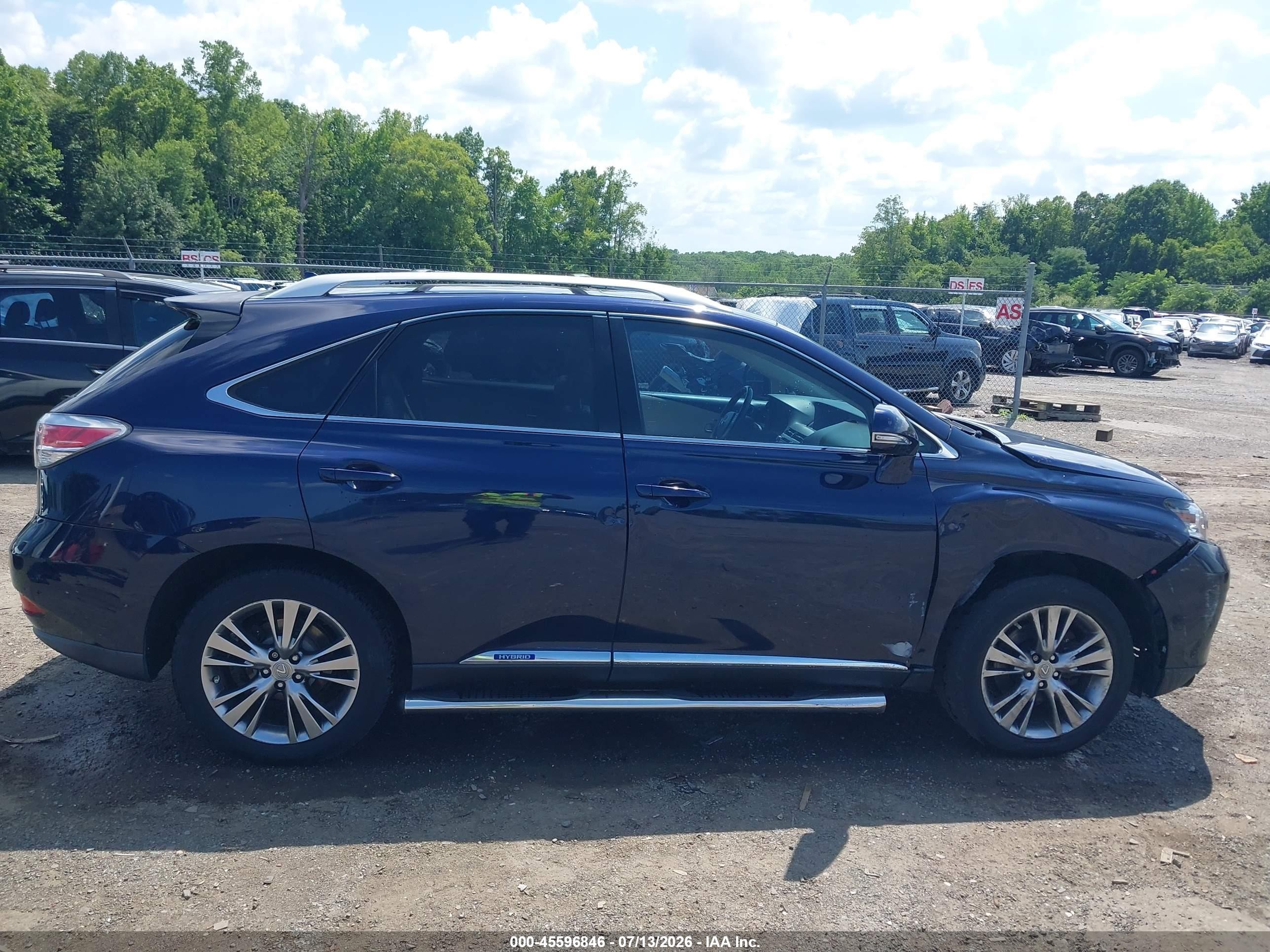 2013 Lexus Rx 450h   Blue vin: JTJBC1BA0D2439234