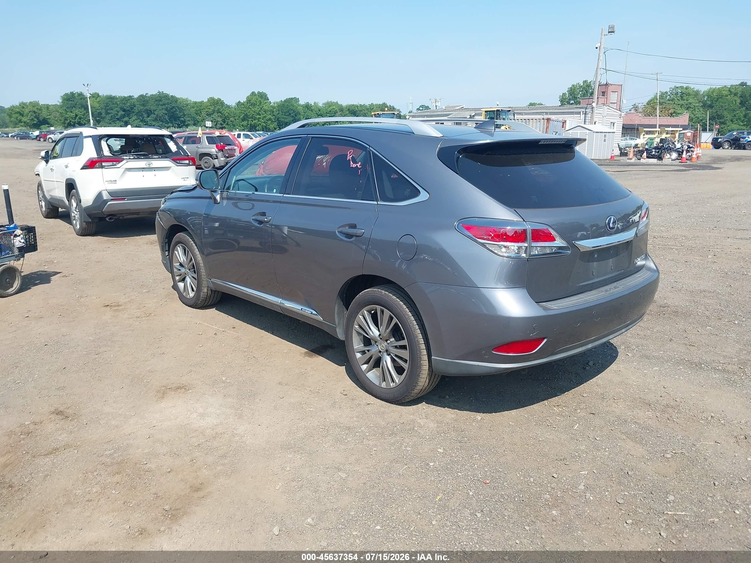 2014 Lexus Rx 450h   Gray vin: JTJBC1BA0E2069551