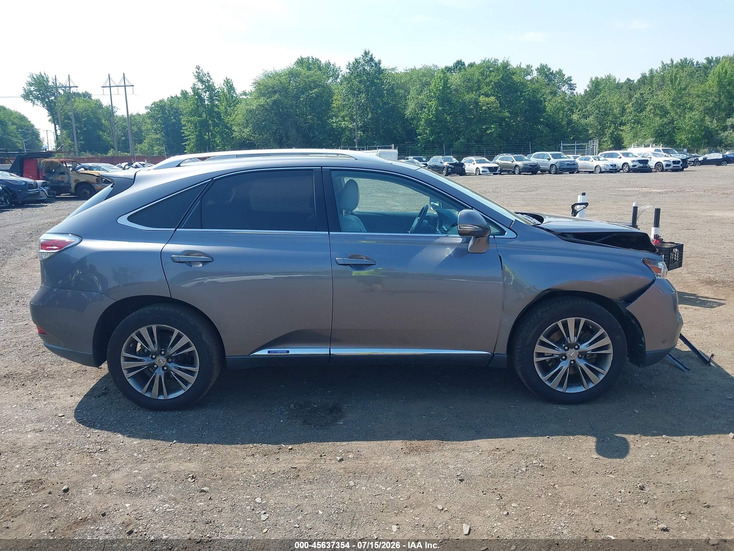 2014 Lexus Rx 450h   Gray vin: JTJBC1BA0E2069551