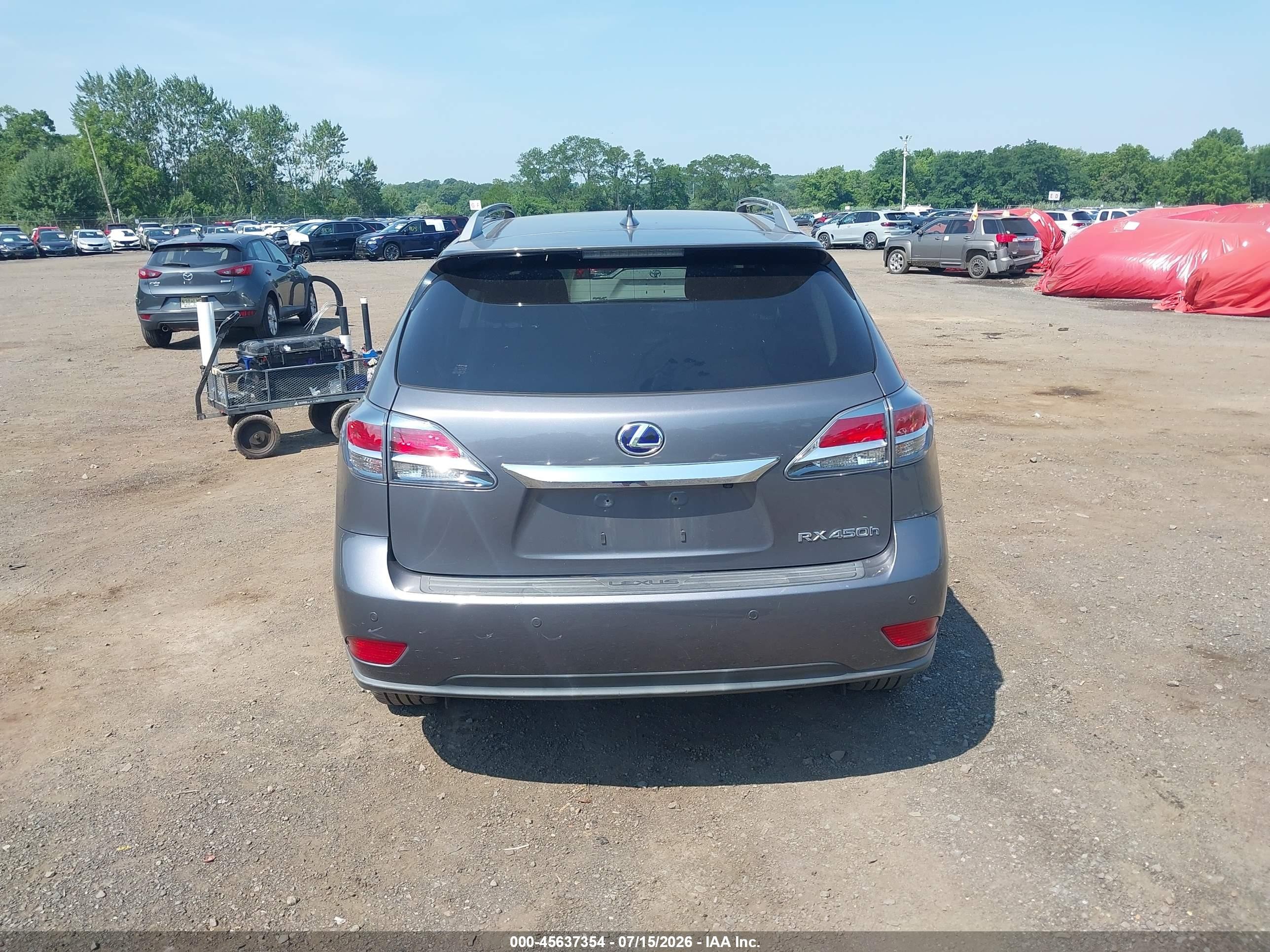 2014 Lexus Rx 450h   Gray vin: JTJBC1BA0E2069551