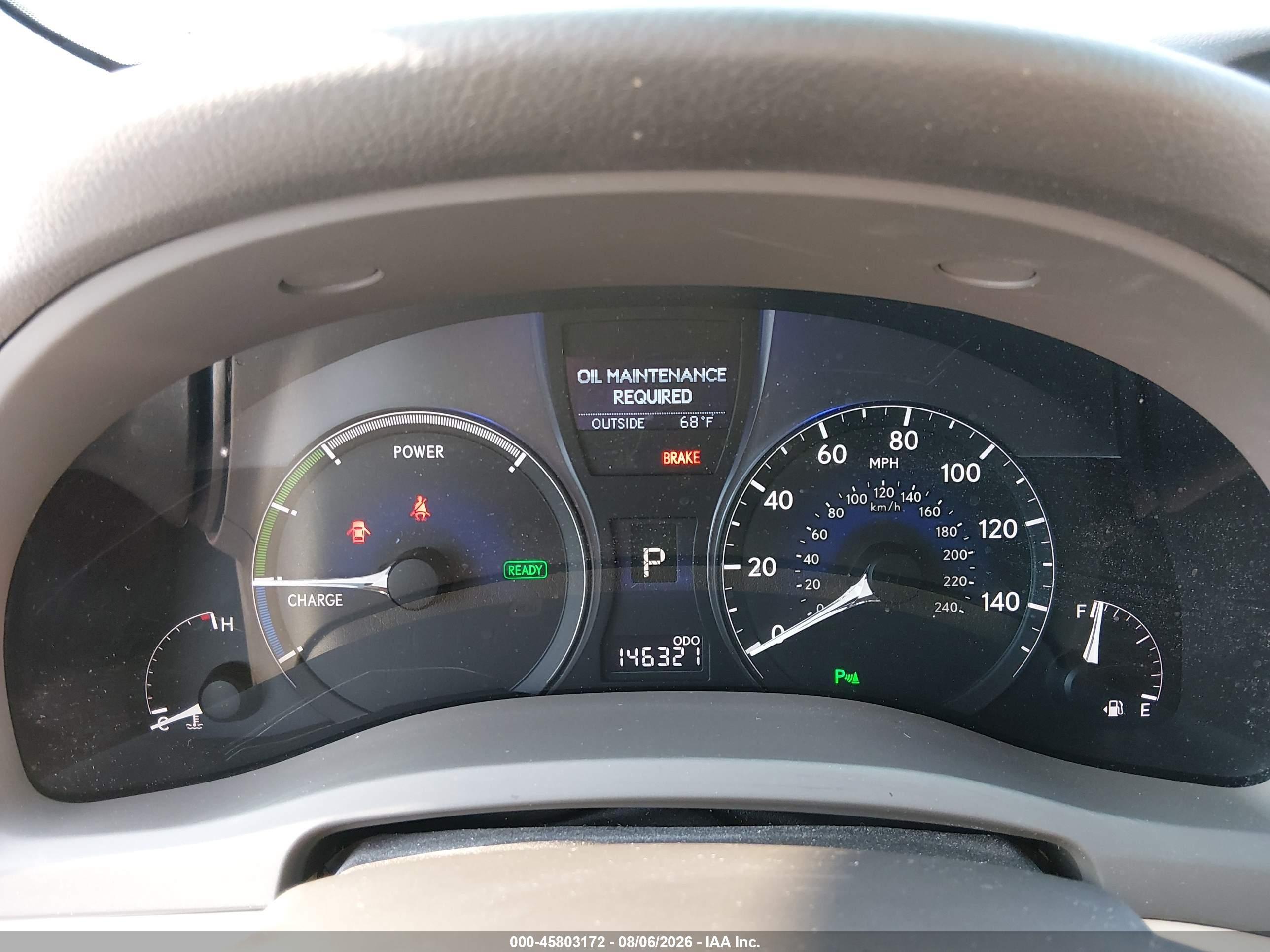 2010 Lexus Rx 450h   White vin: JTJBC1BA1A2012611