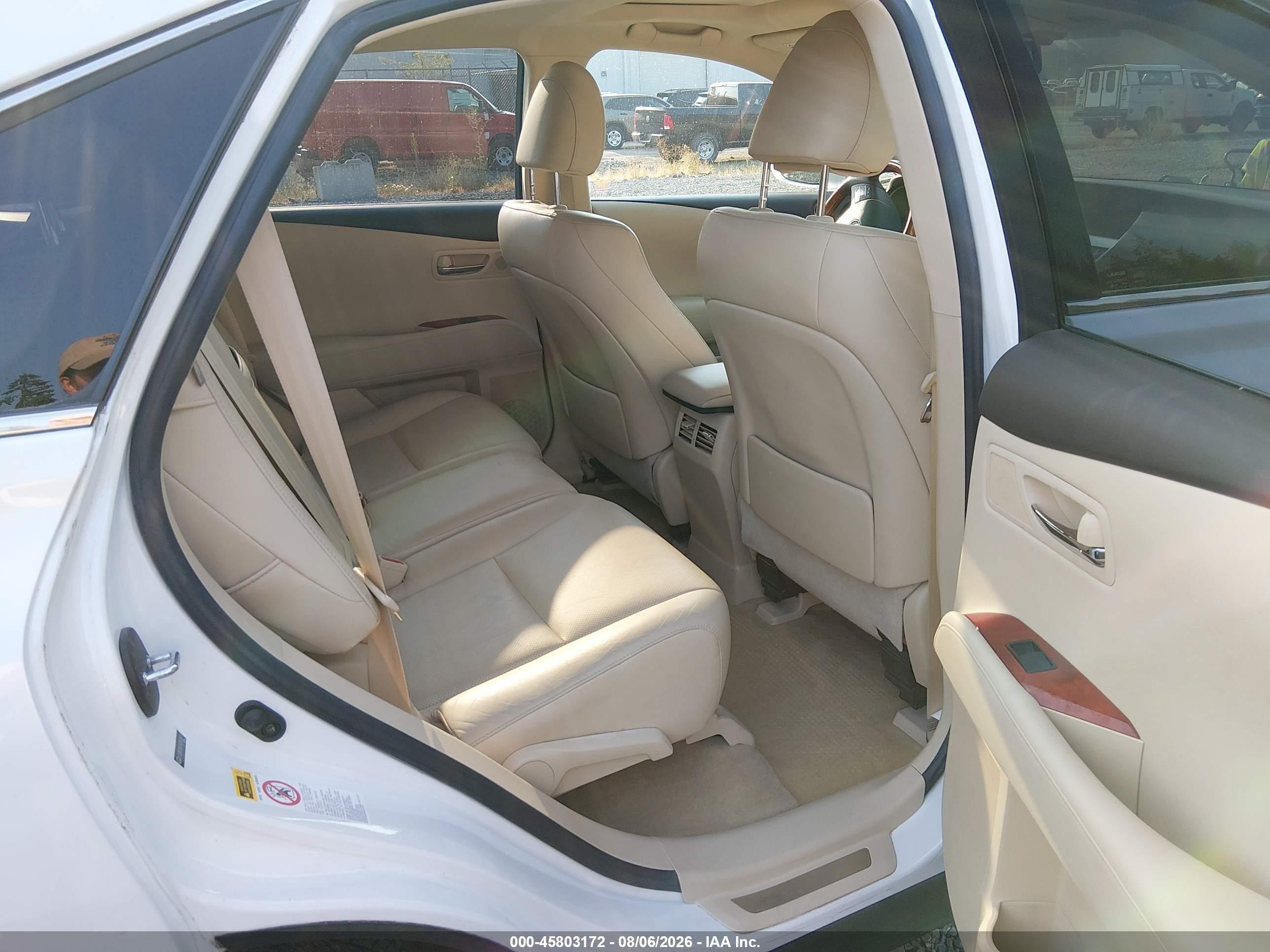 2010 Lexus Rx 450h   White vin: JTJBC1BA1A2012611