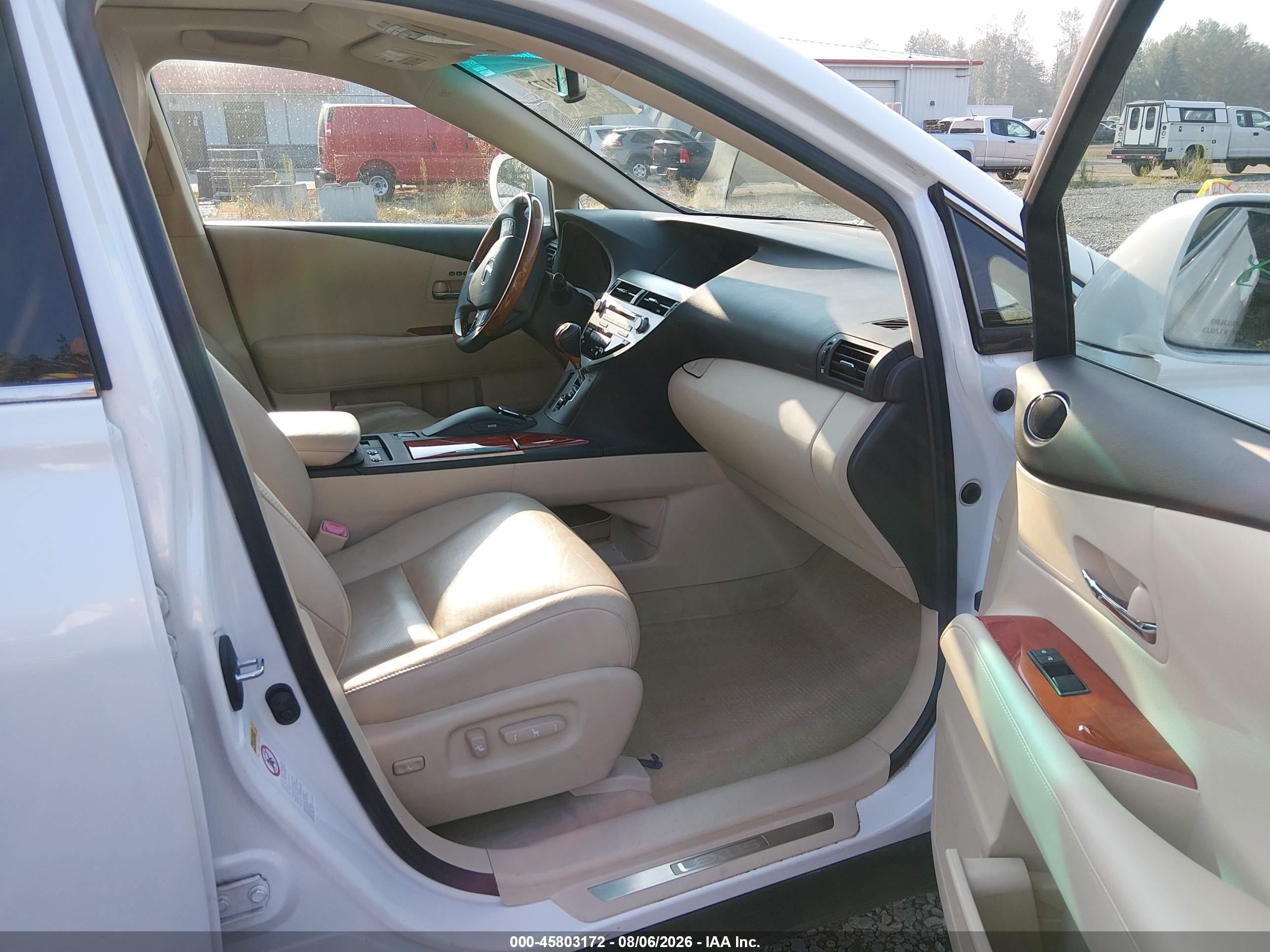 2010 Lexus Rx 450h   White vin: JTJBC1BA1A2012611