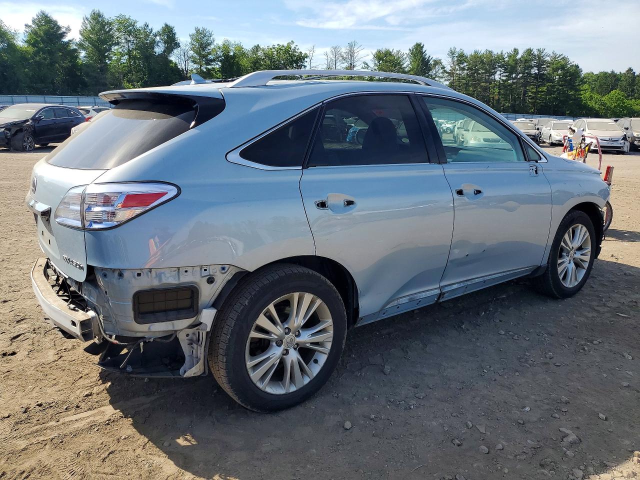 2010 Lexus Rx 450h Blue vin: JTJBC1BA1A2025701
