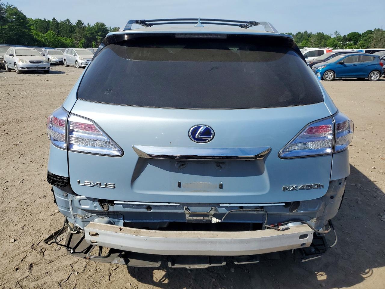 2010 Lexus Rx 450h Blue vin: JTJBC1BA1A2025701