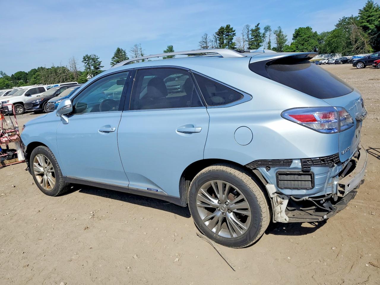 2010 Lexus Rx 450h Blue vin: JTJBC1BA1A2025701