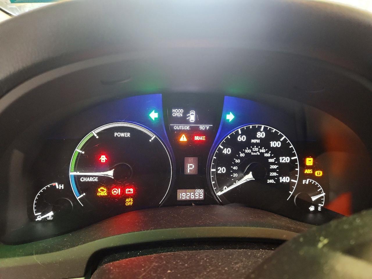 2010 Lexus Rx 450h Silver vin: JTJBC1BA1A2027481