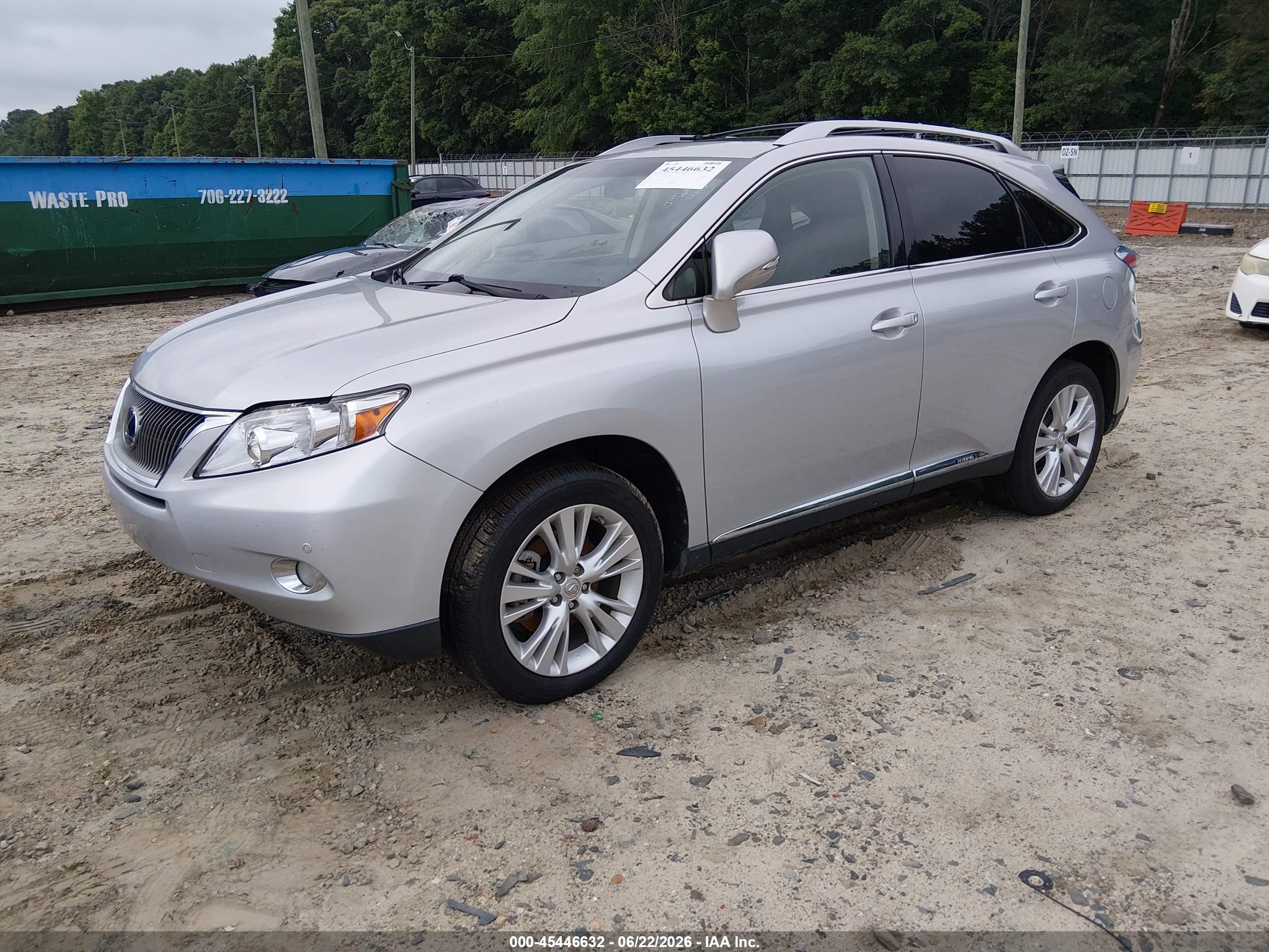 2010 Lexus Rx 450h   Silver vin: JTJBC1BA1A2028307