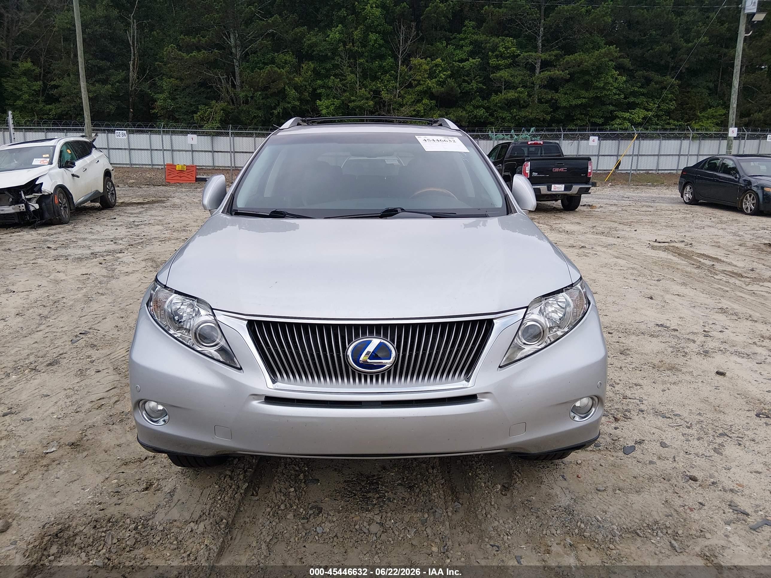 2010 Lexus Rx 450h   Silver vin: JTJBC1BA1A2028307