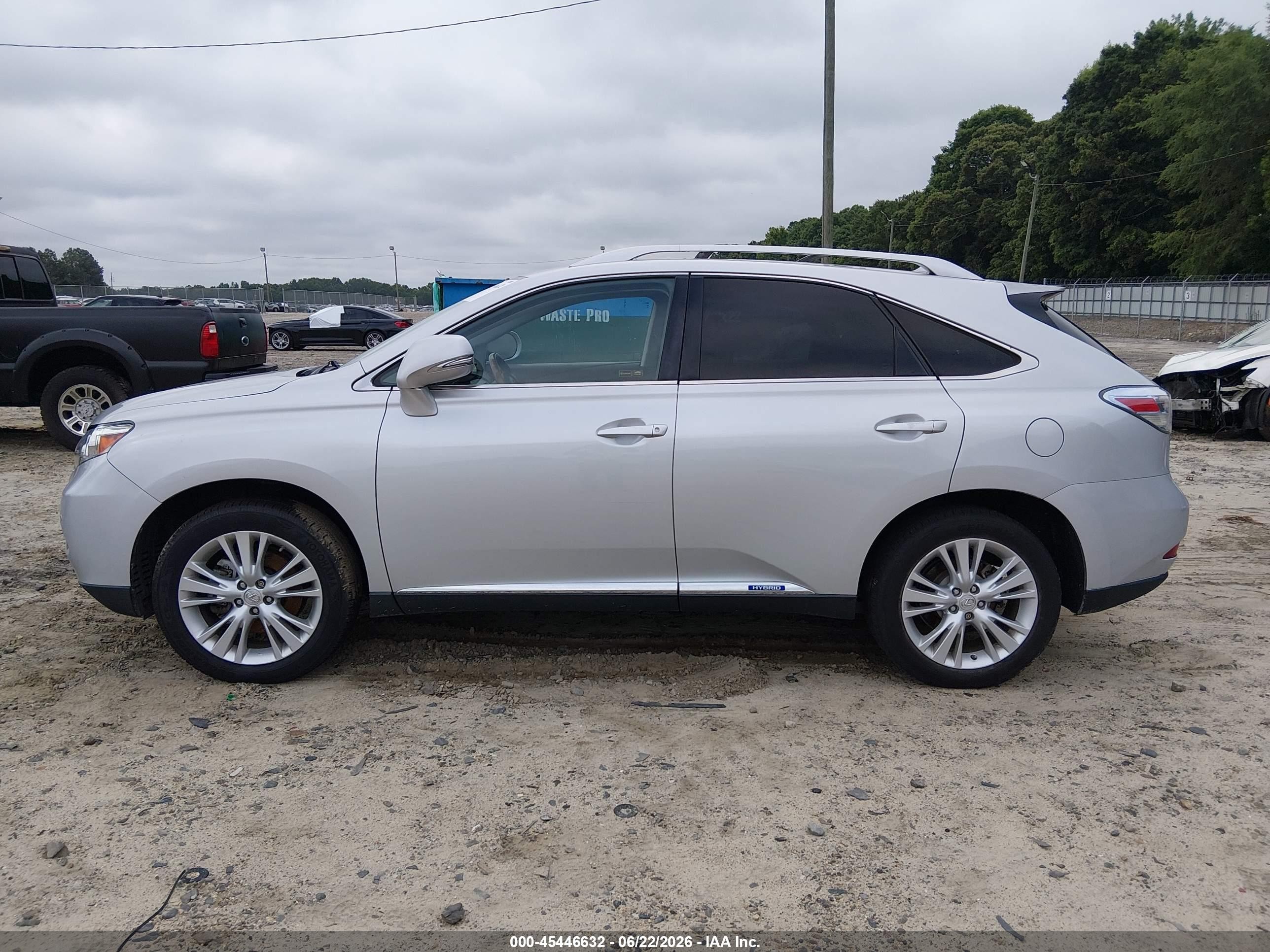 2010 Lexus Rx 450h   Silver vin: JTJBC1BA1A2028307