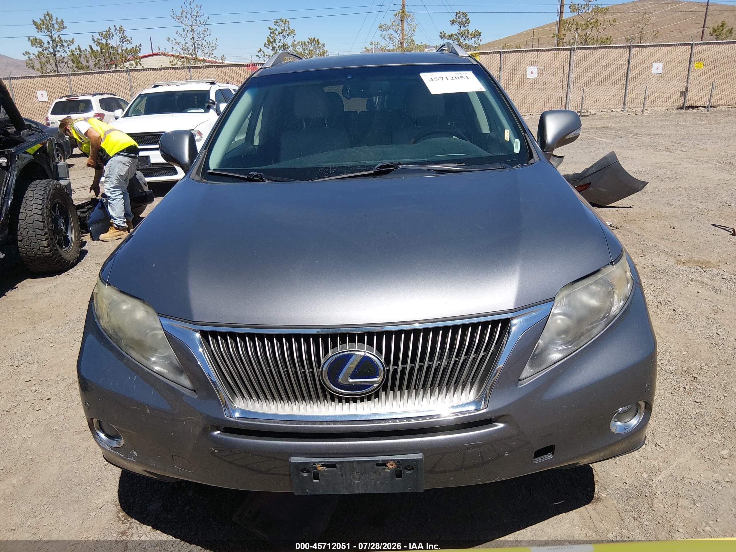 2012 Lexus Rx 450h   Gray vin: JTJBC1BA1C2424319