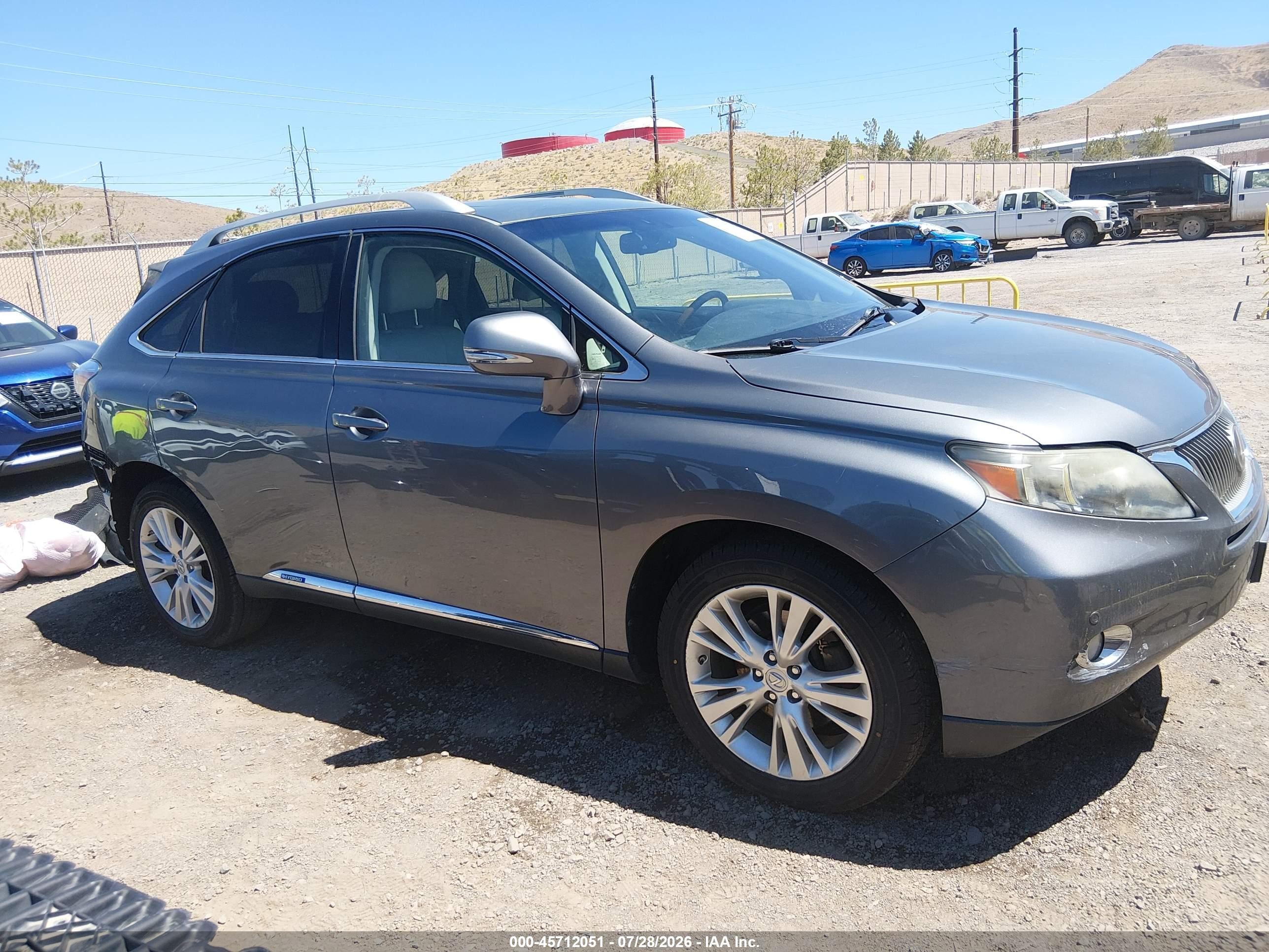 2012 Lexus Rx 450h   Gray vin: JTJBC1BA1C2424319