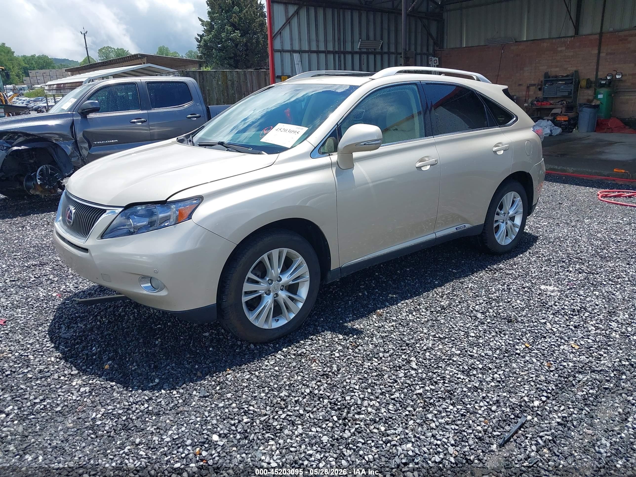 2012 Lexus Rx 450h Gold vin: JTJBC1BA1C2428757