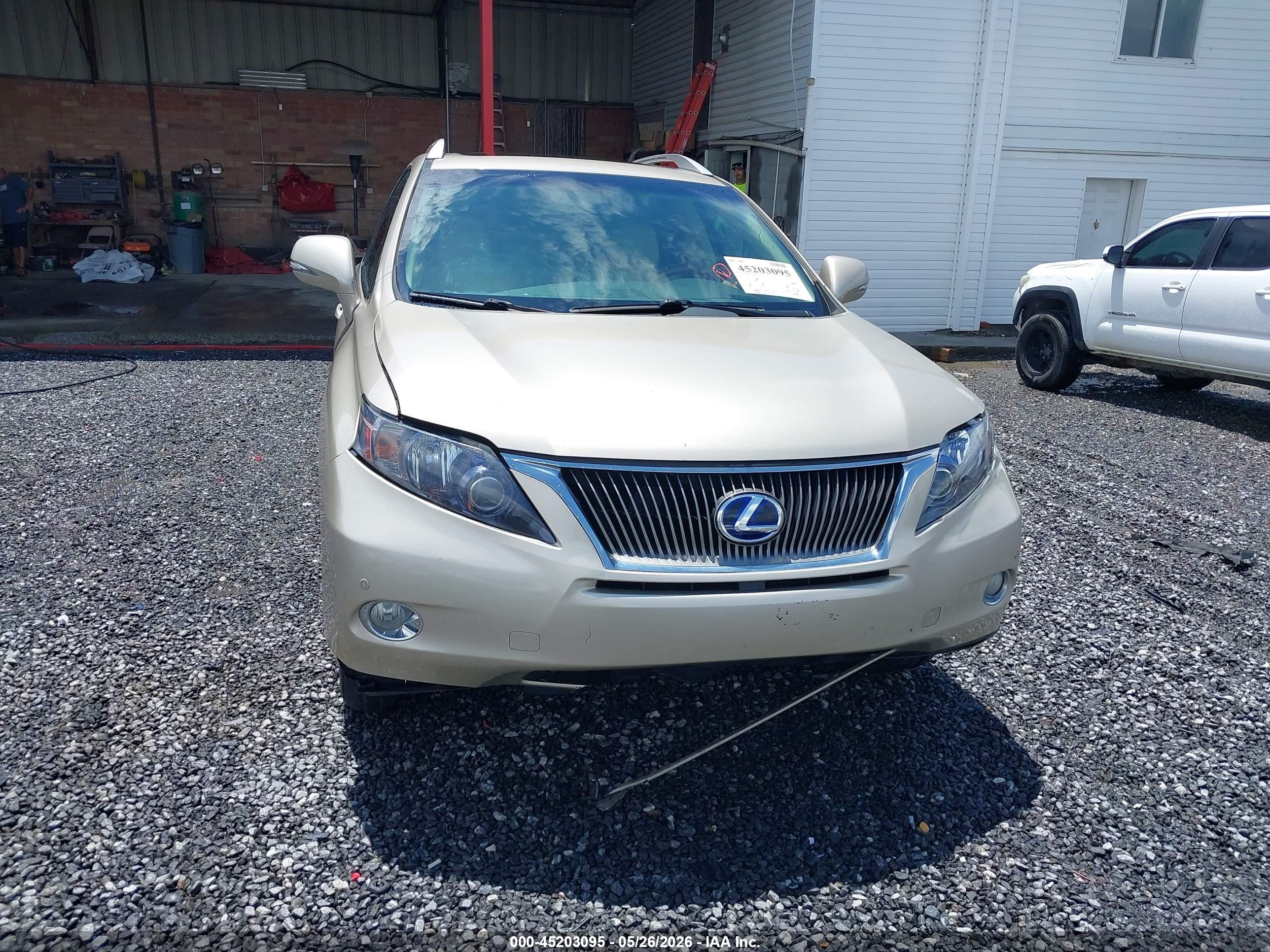 2012 Lexus Rx 450h Gold vin: JTJBC1BA1C2428757