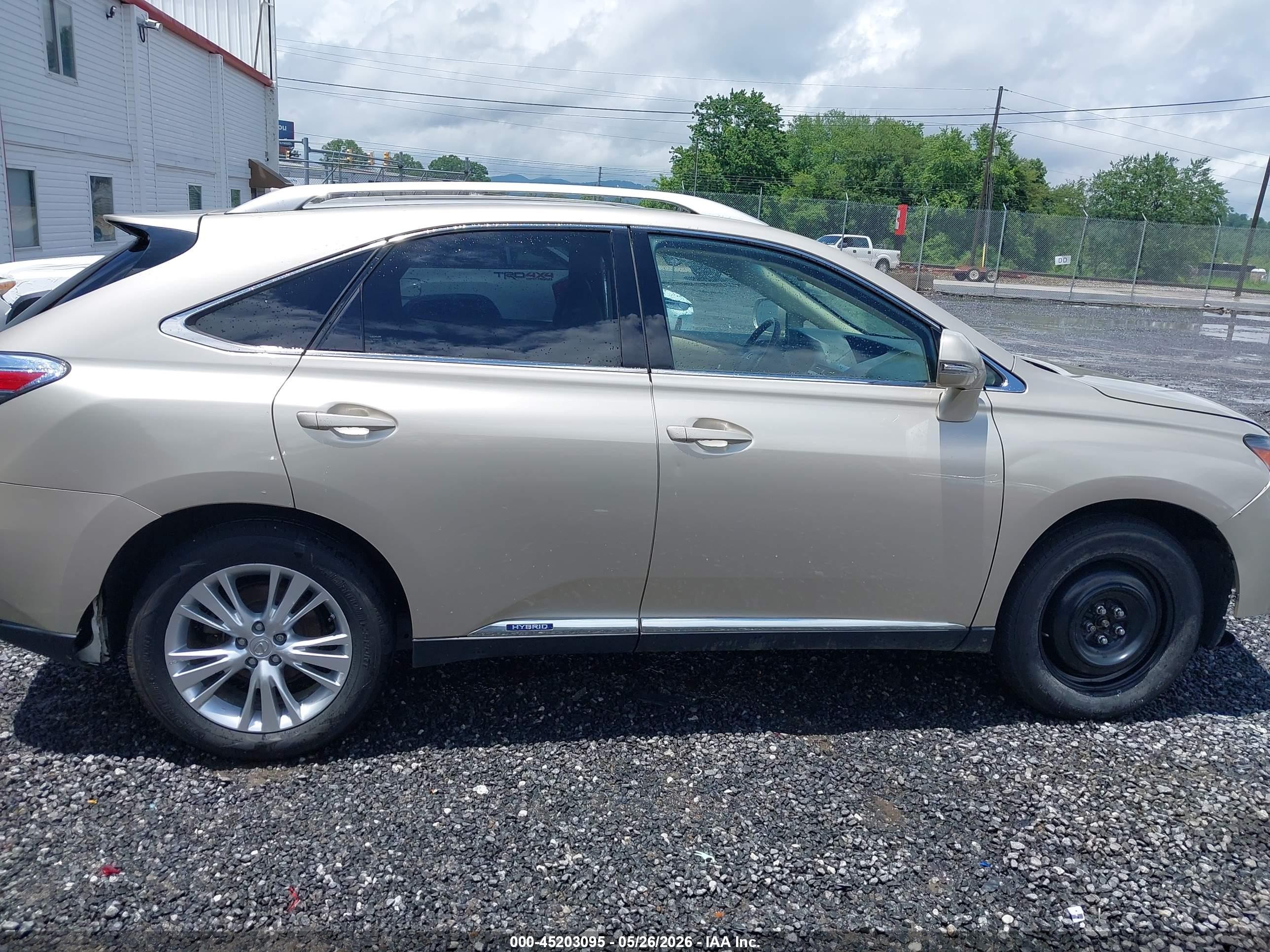 2012 Lexus Rx 450h Gold vin: JTJBC1BA1C2428757