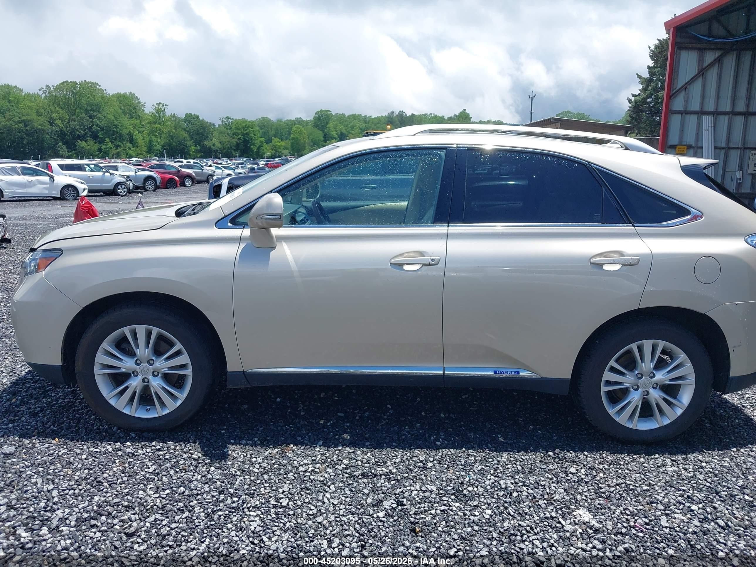 2012 Lexus Rx 450h Gold vin: JTJBC1BA1C2428757