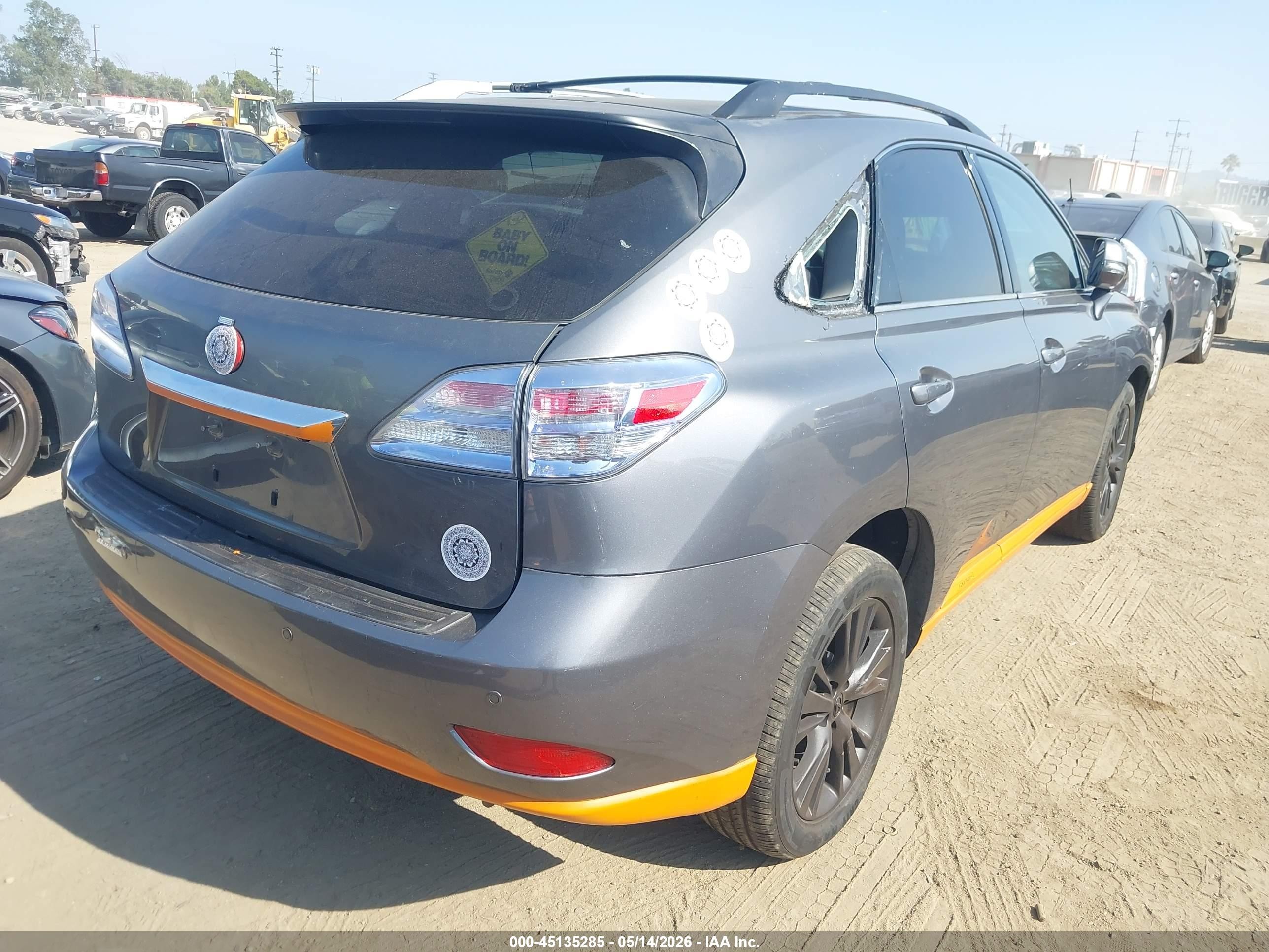 2012 Lexus Rx 450h   Gray vin: JTJBC1BA1C2433053