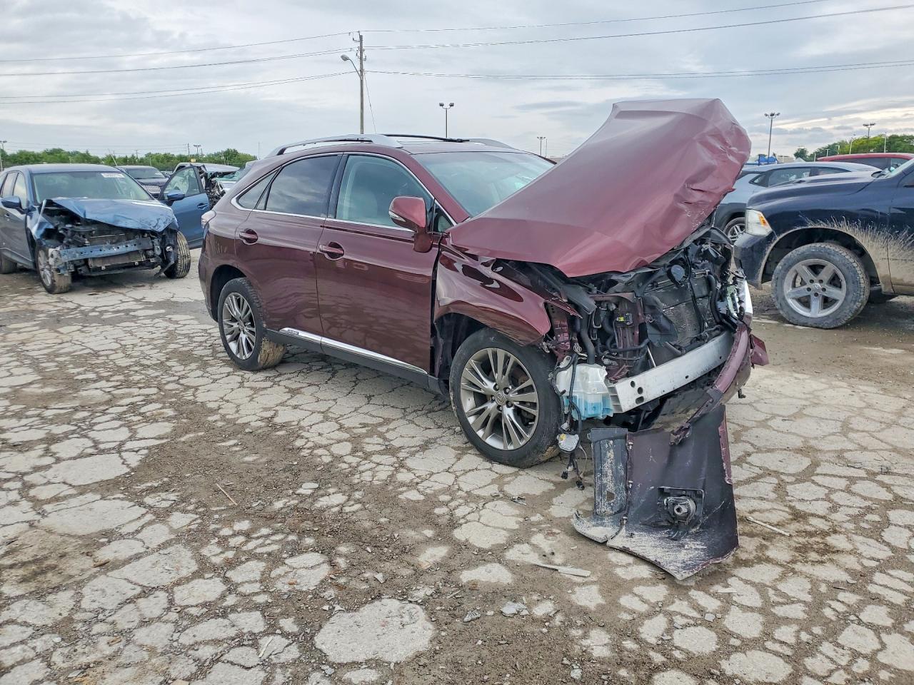 2014 Lexus Rx 450h Maroon vin: JTJBC1BA1E2067162