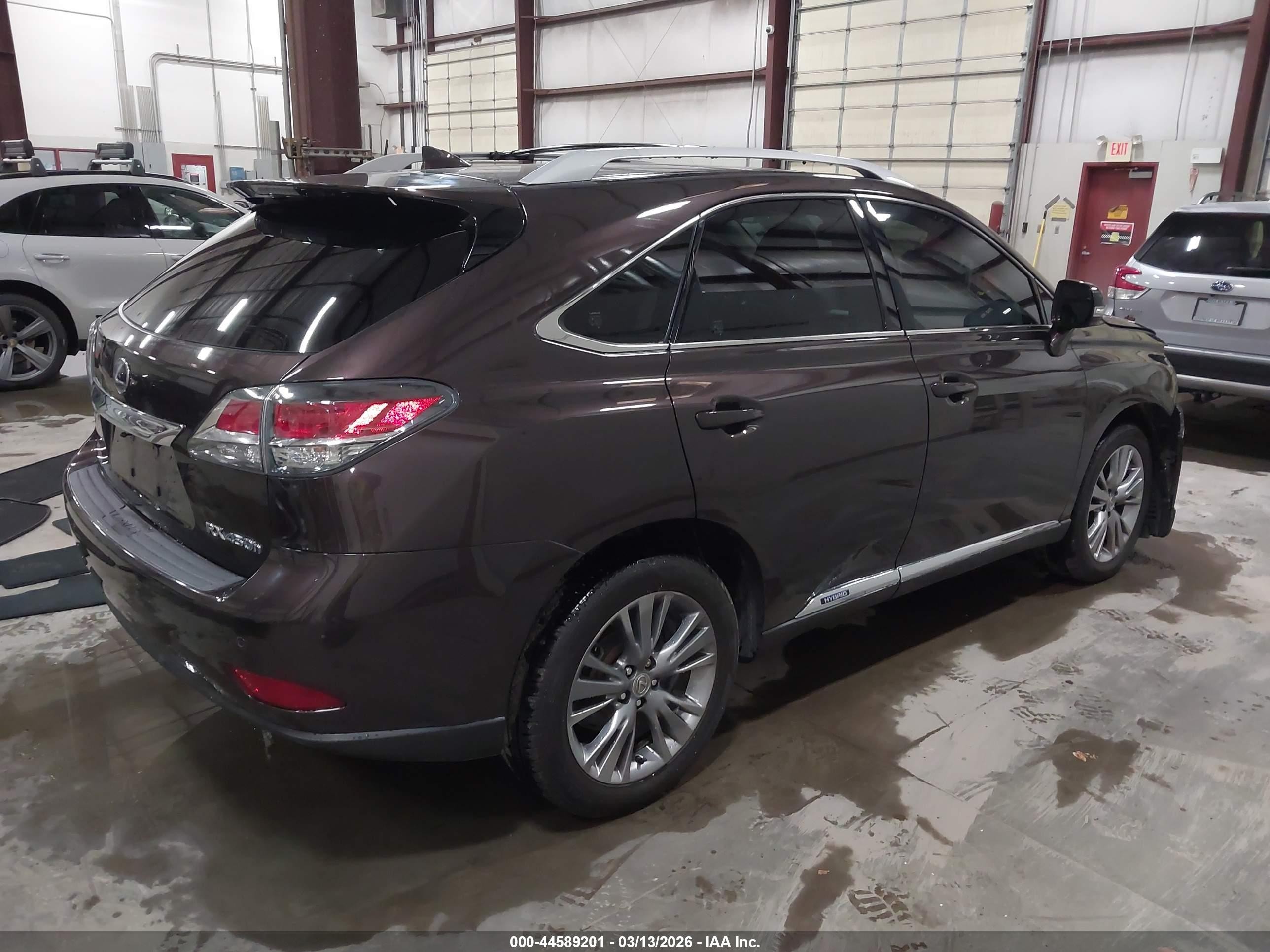 2014 Lexus Rx 450h Brown vin: JTJBC1BA1E2068635