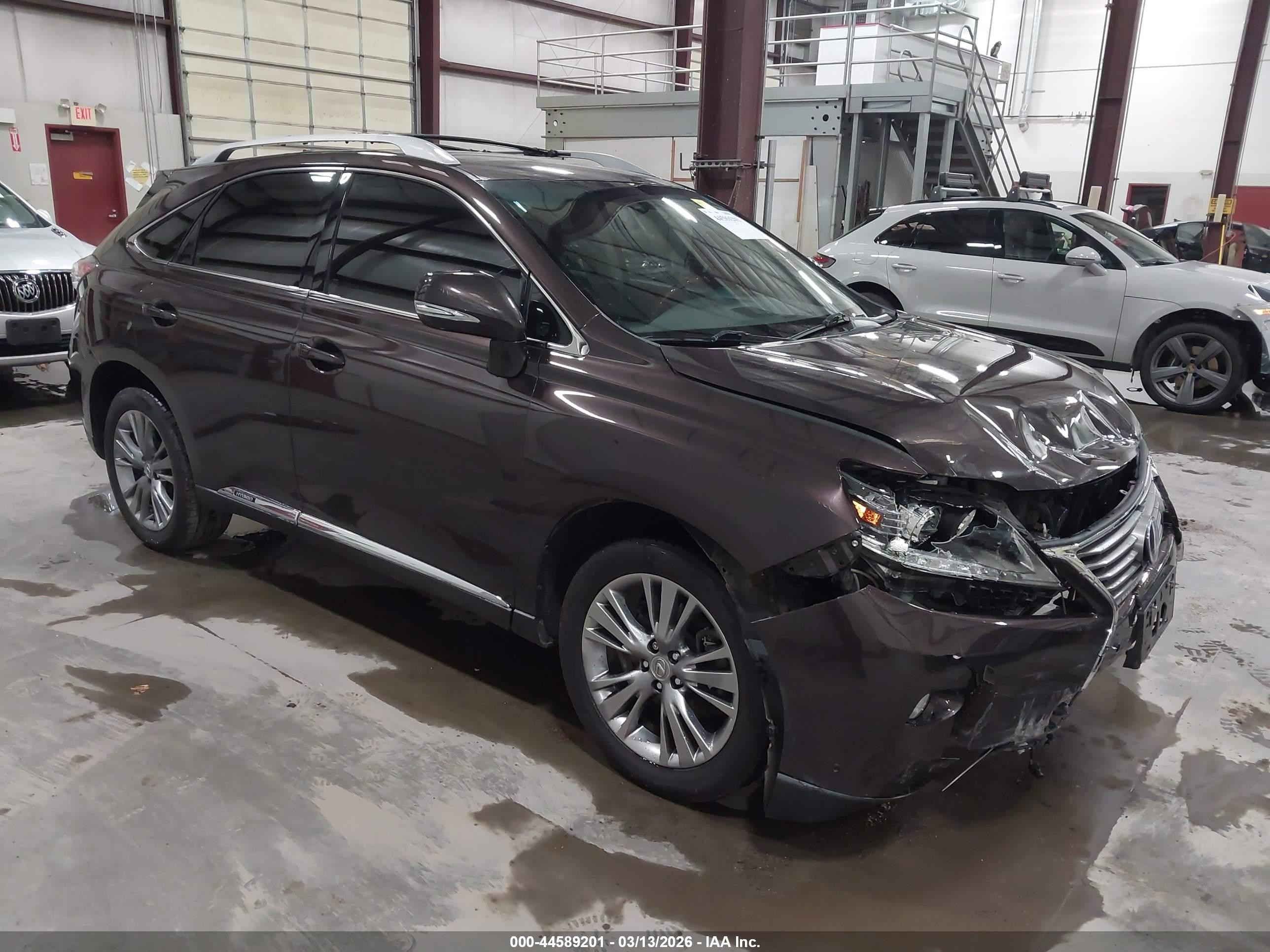 2014 Lexus Rx 450h Коричневый vin: JTJBC1BA1E2068635