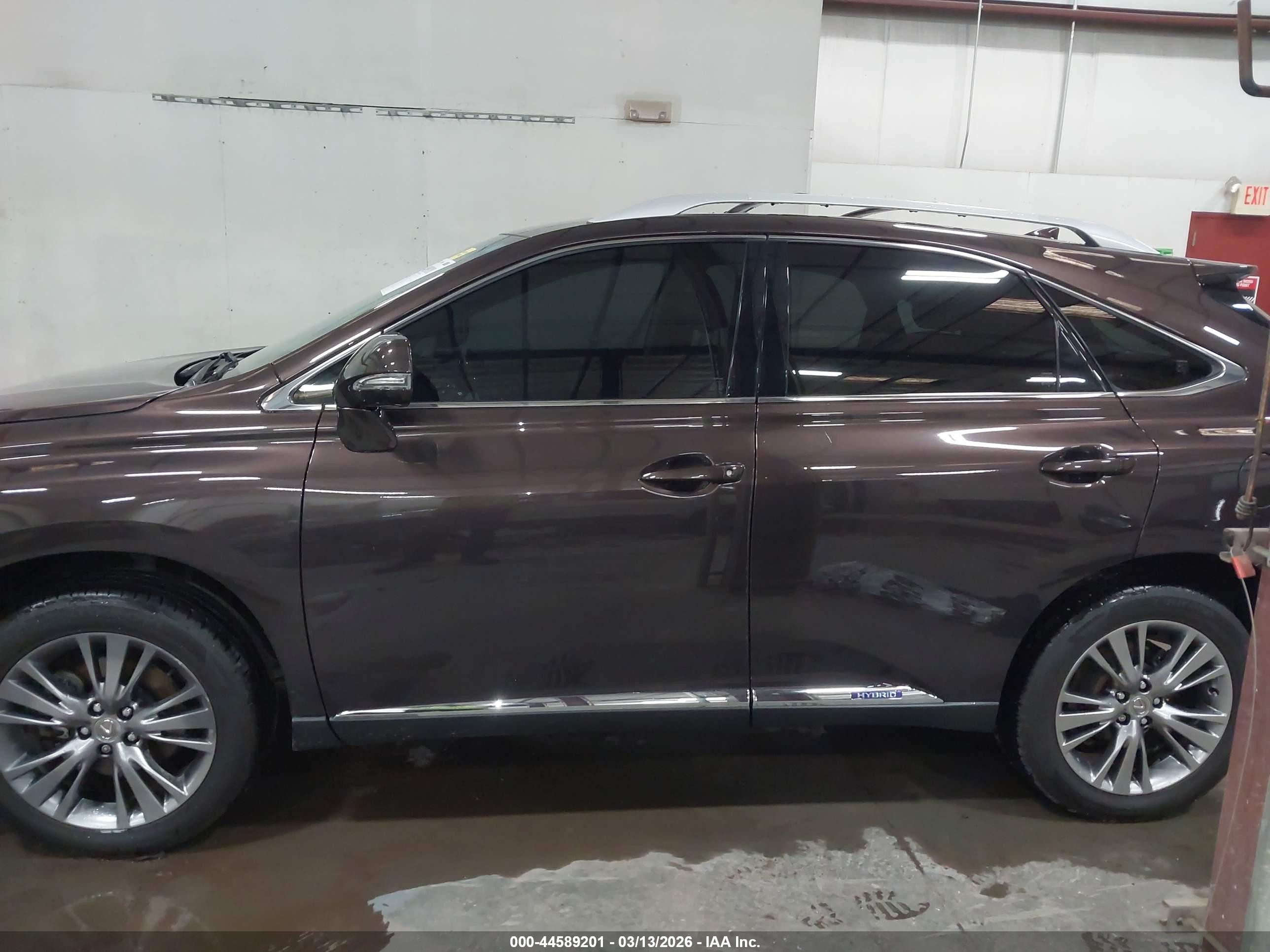 2014 Lexus Rx 450h Brown vin: JTJBC1BA1E2068635