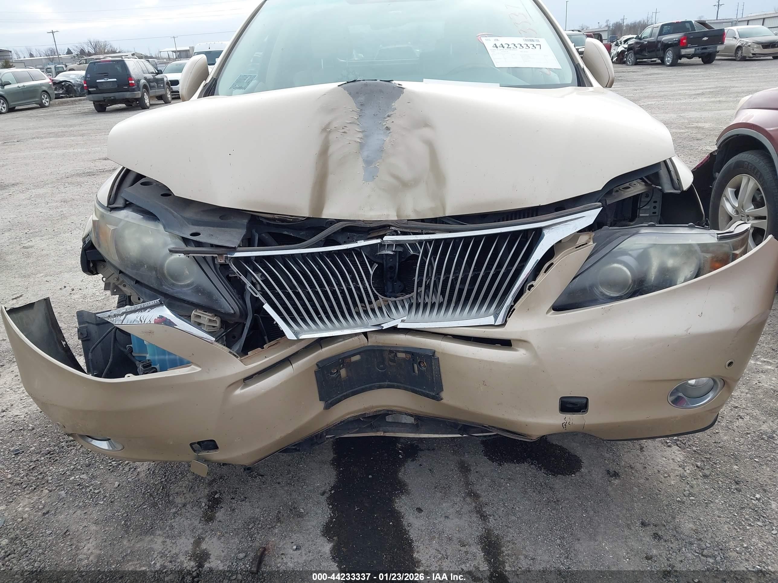2010 Lexus Rx 450h Gold vin: JTJBC1BA2A2024024