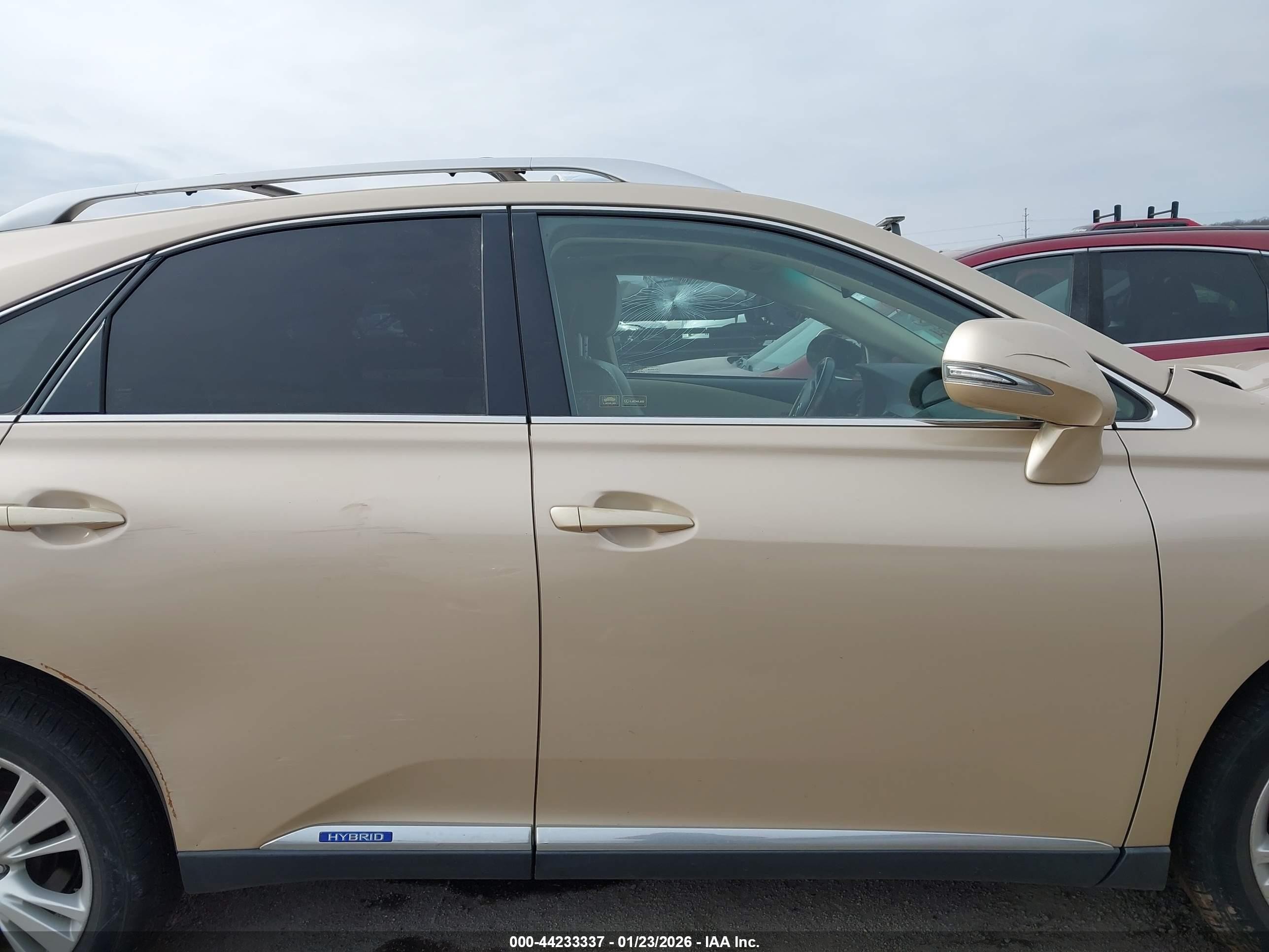 2010 Lexus Rx 450h Gold vin: JTJBC1BA2A2024024