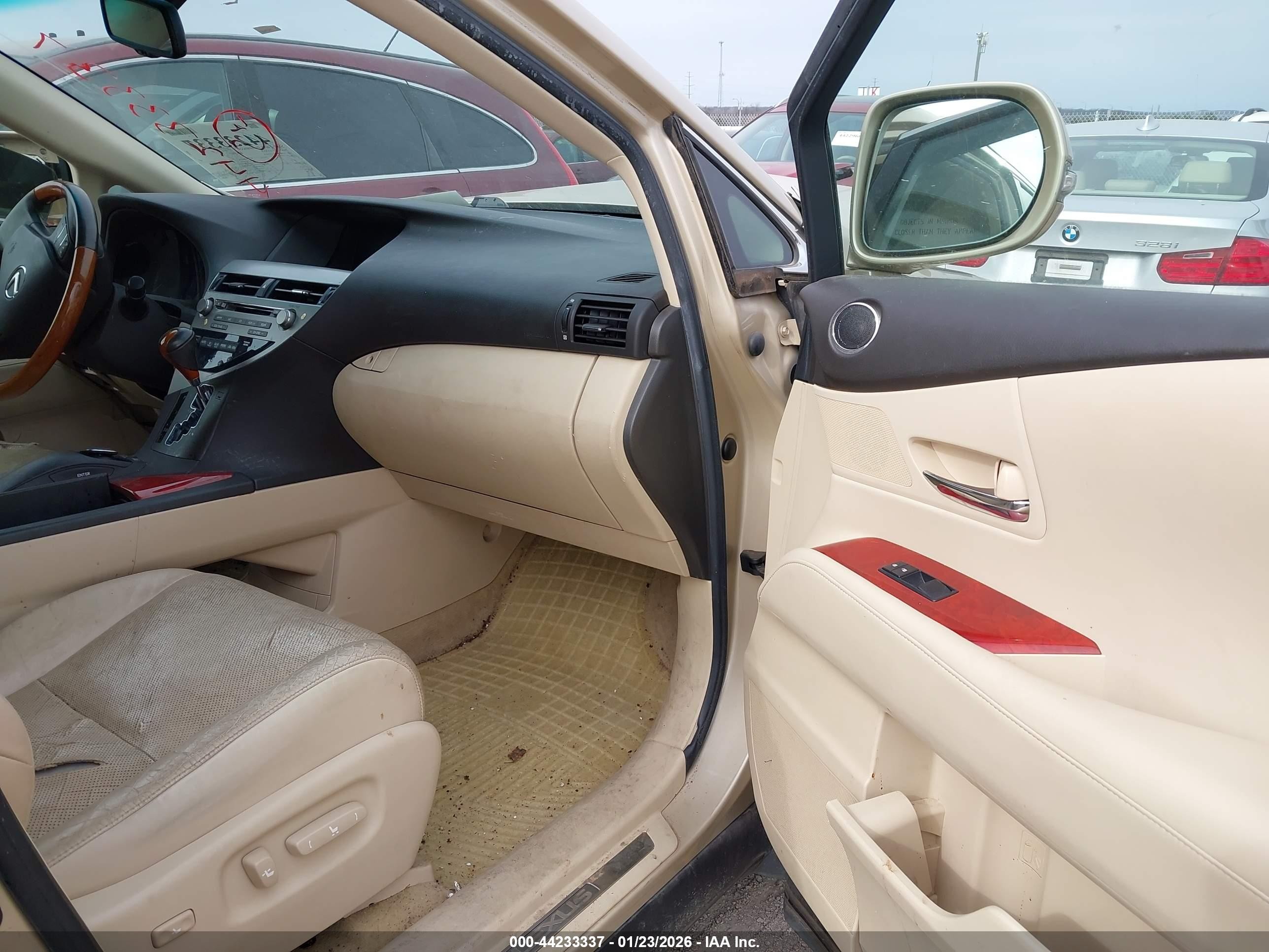 2010 Lexus Rx 450h Gold vin: JTJBC1BA2A2024024
