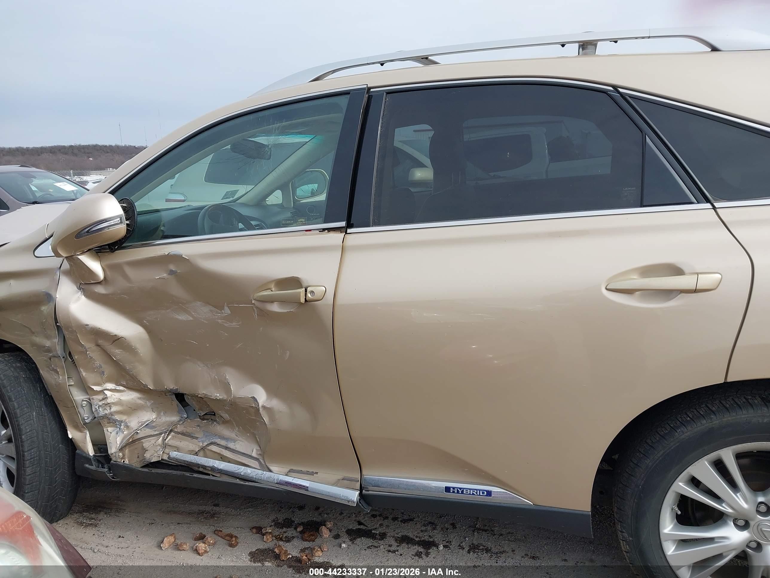 2010 Lexus Rx 450h Gold vin: JTJBC1BA2A2024024