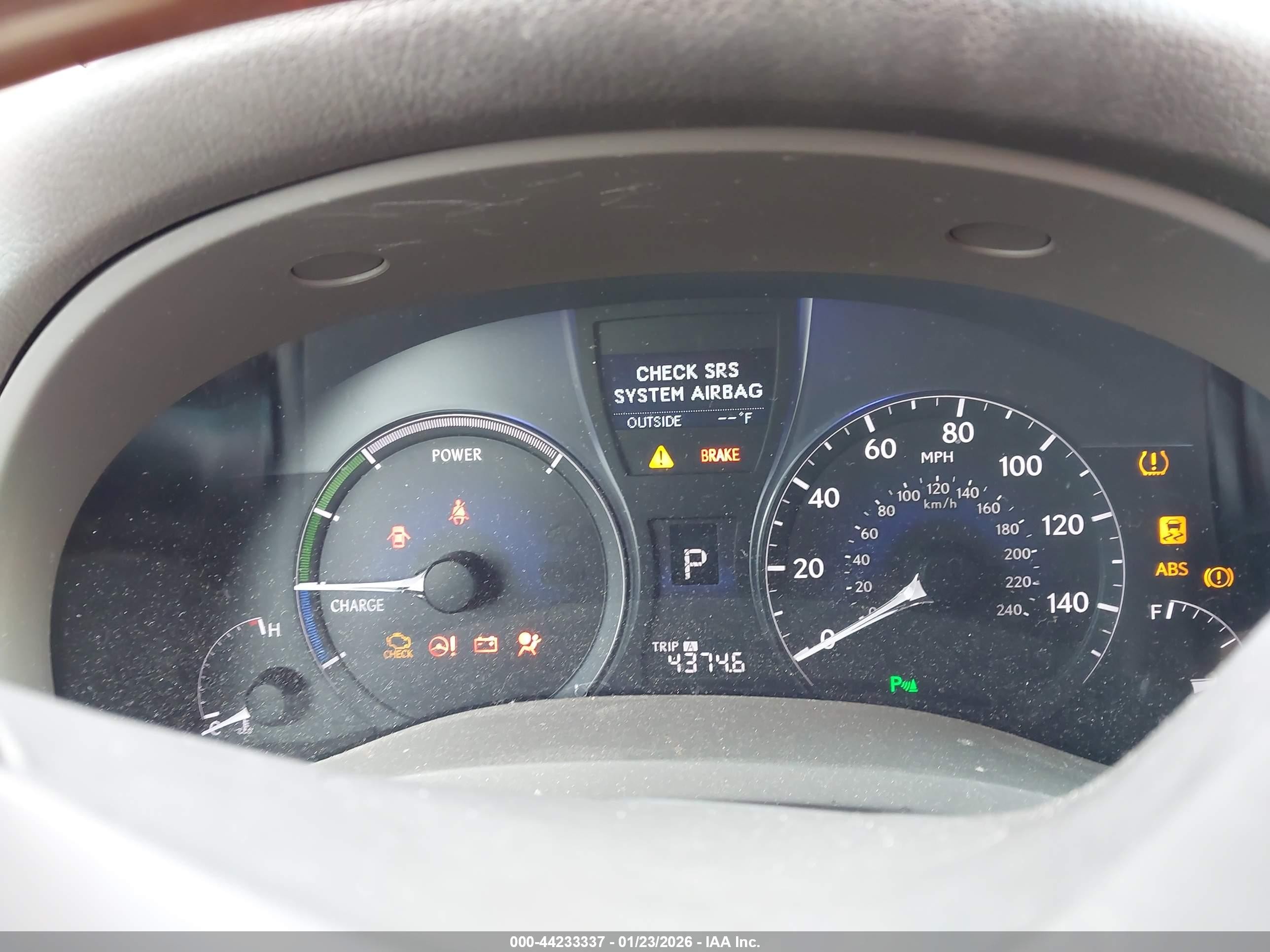 2010 Lexus Rx 450h Gold vin: JTJBC1BA2A2024024