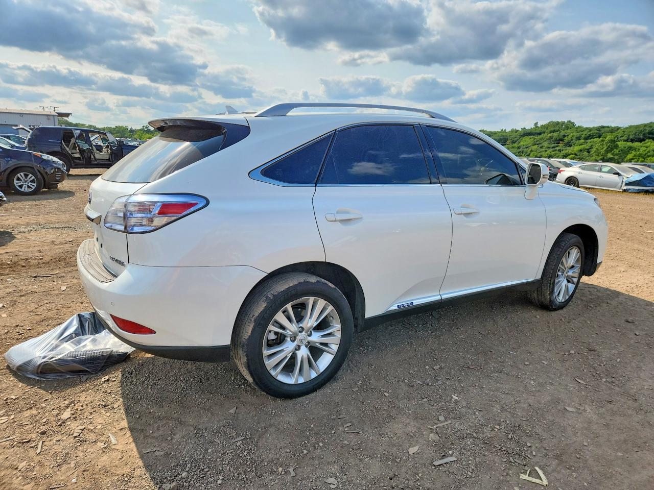 2010 Lexus Rx 450h White vin: JTJBC1BA2A2031636
