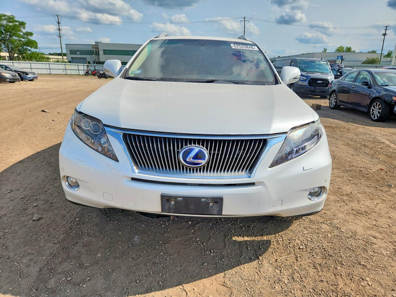 2010 Lexus Rx 450h White vin: JTJBC1BA2A2031636